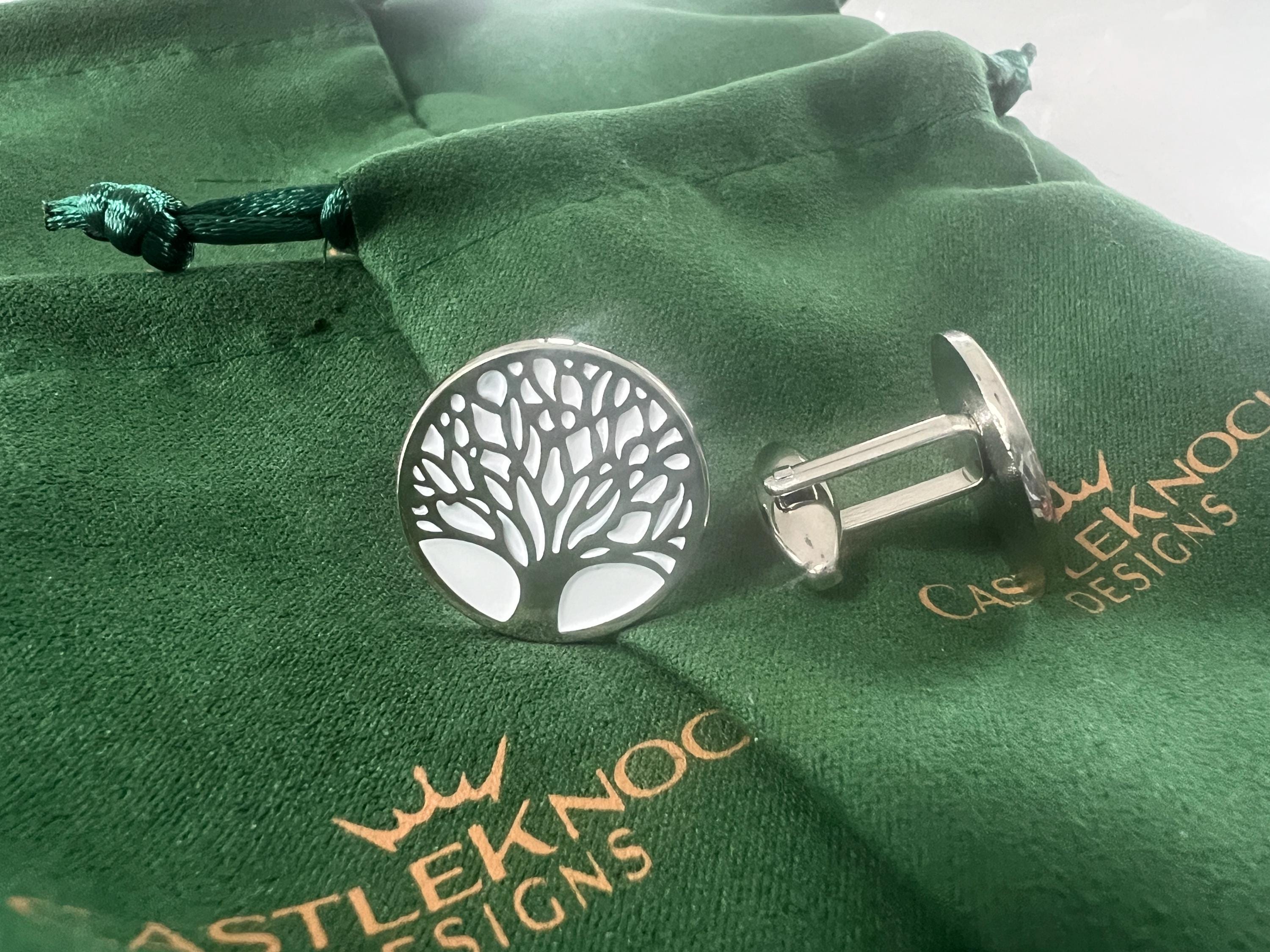 Tree of Life Cufflinks Set Meaningful Nature Inspired Accessories Perfect for Weddings Formal Events Unique Spiritual Jewelry Gift for Him
