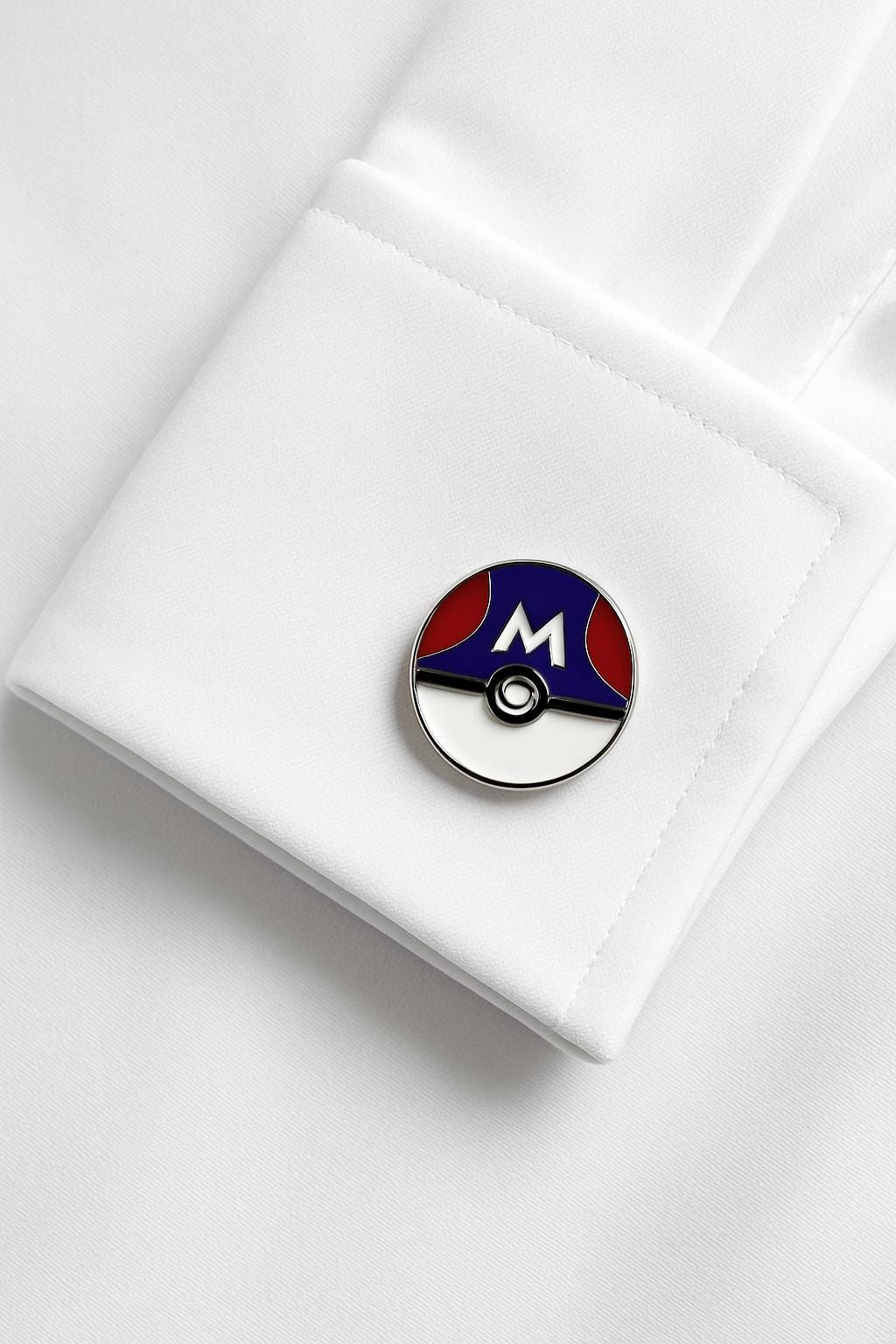 Pokemon Master Ball Cufflinks Unique Gamer Jewelry Fun Accessory for Pokemon Fans Collectors Gift for Him Nerdy Mens Special Occasion