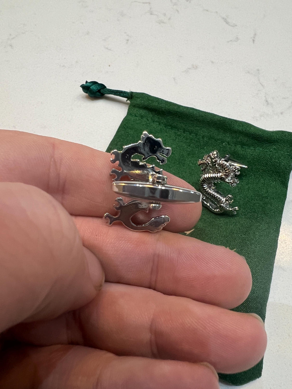 Dragon Cufflinks Mythical Creature Accessories Handcrafted Fantasy Jewelry Unique Gift for Him Elegant Formal Wear for Dragon Lovers and Fan