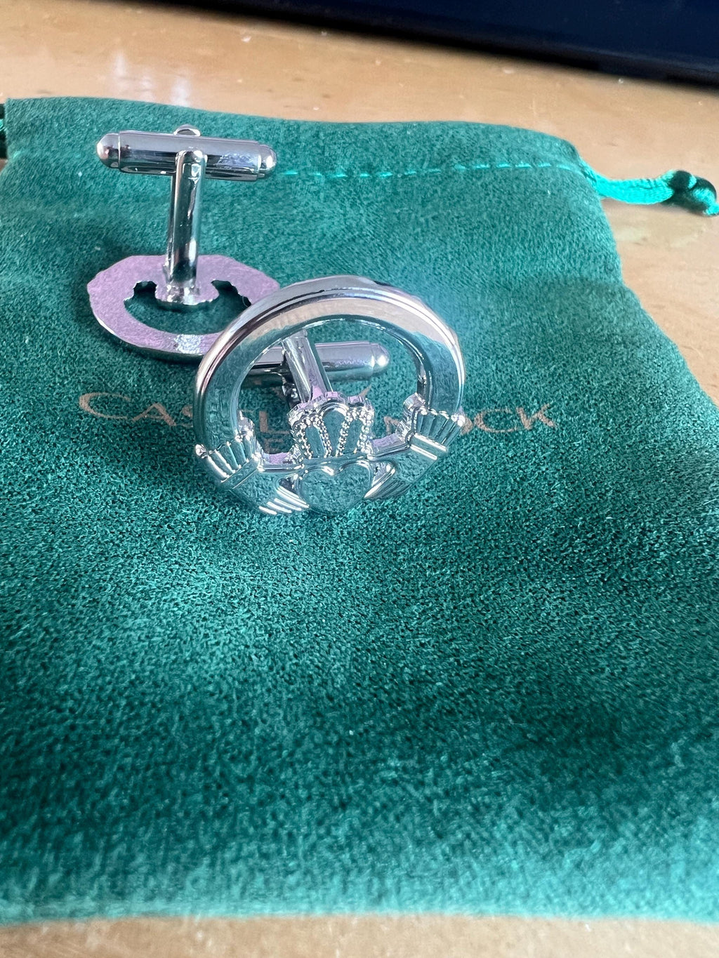 Claddagh Ring Cufflinks Elegance for Every Occasion Irish Wedding Cufflinks Traditional Irish Gift Perfect for Groomsmen and Special Events