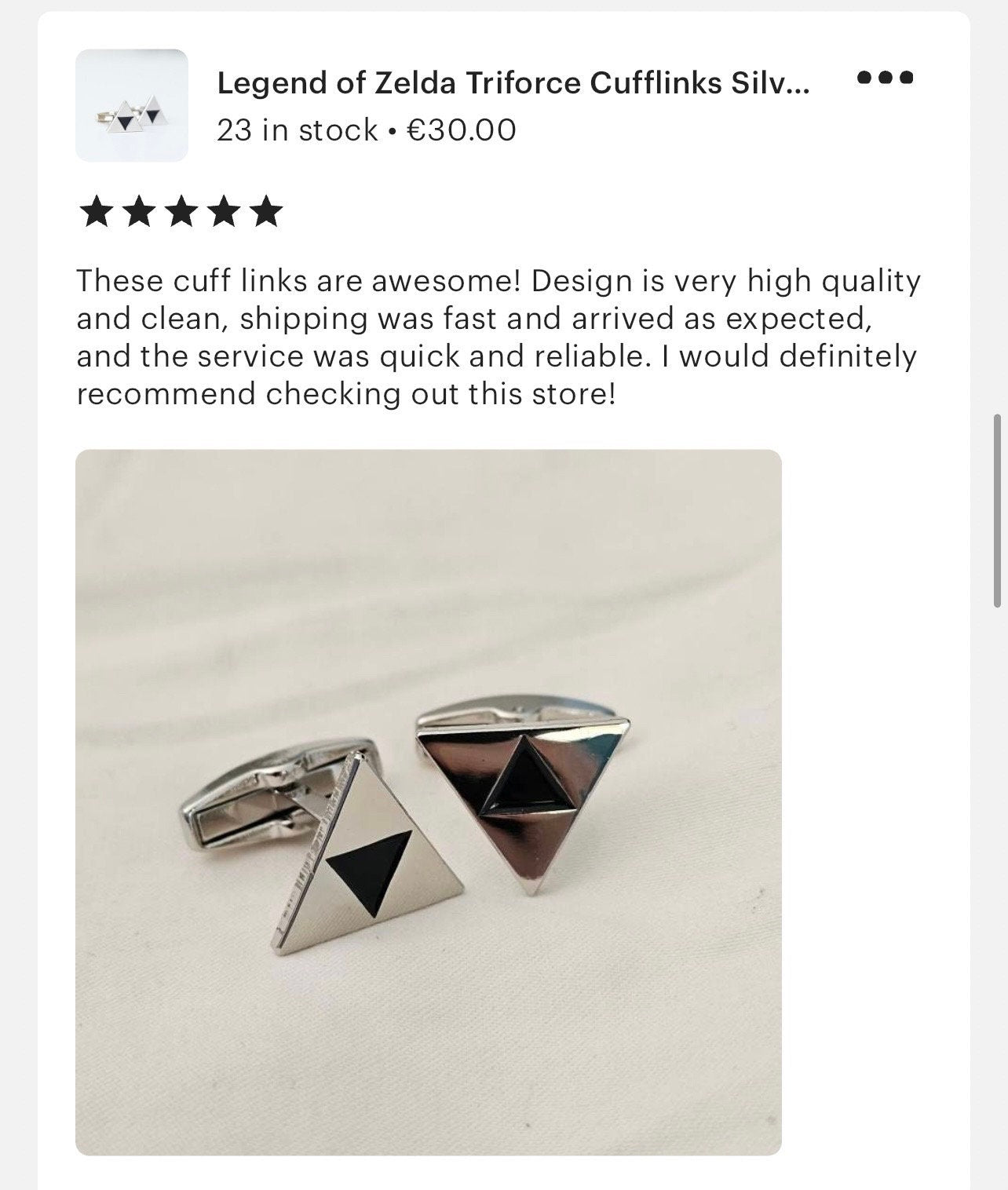 Legend of Zelda Triforce Cufflinks Pin Tie Clip Set Silver Zelda Accessories Gamer Gift for Him Geek Jewelry Set Cosplay Jewelry