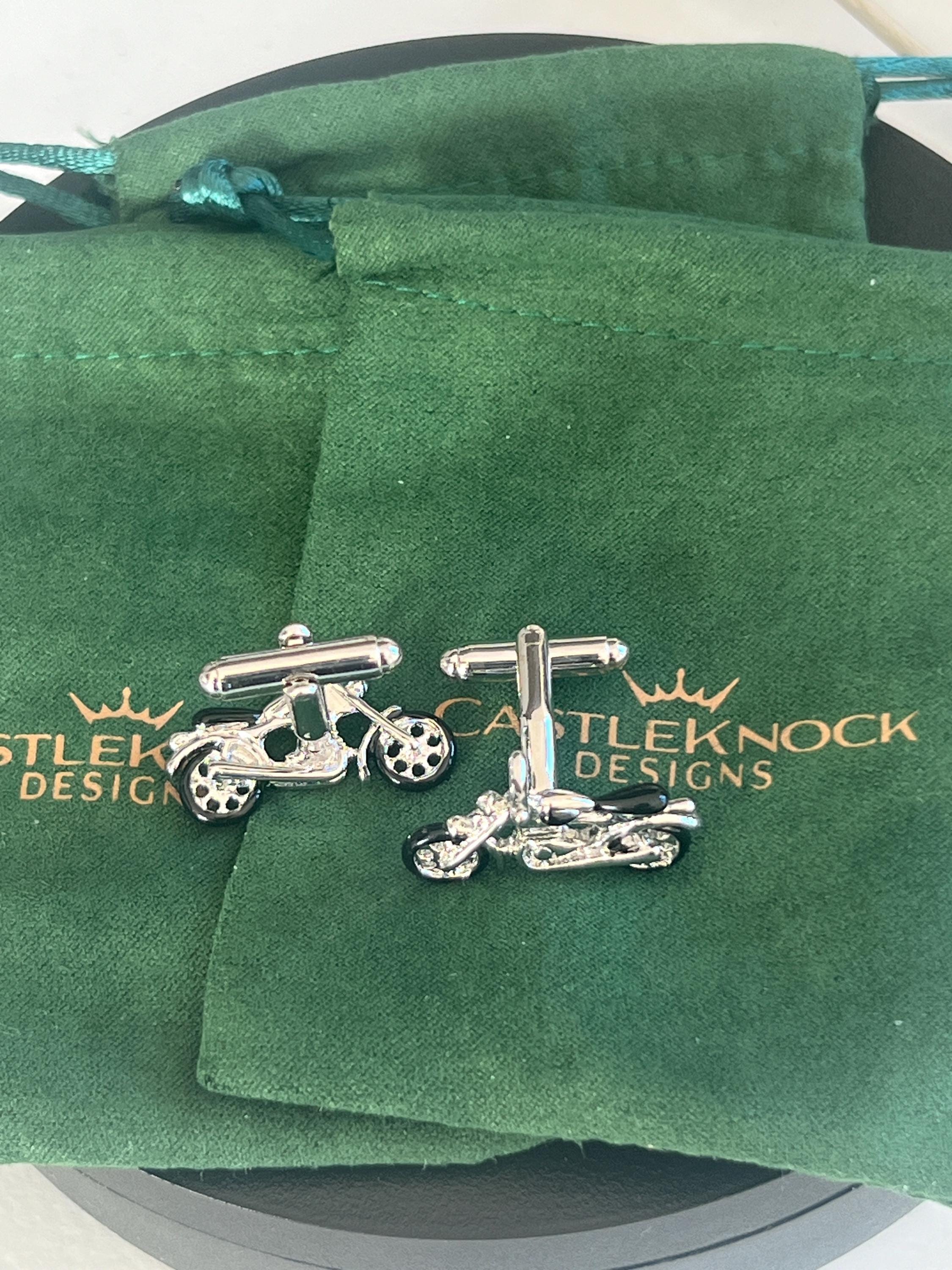 Black Motorbike Cufflinks Motorcycle Inspired Men's Jewelry Biker Accessories Unique Gift for Him Motorcycle Enthusiast Cufflinks