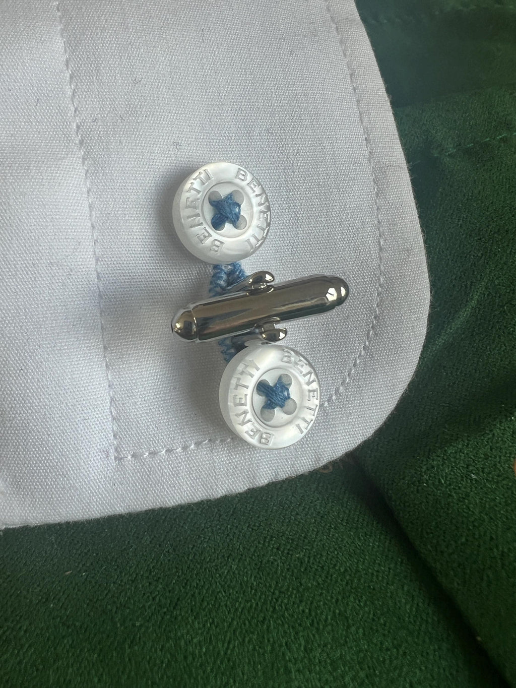 Blue Music Symbol Cufflinks Unique Musical Note Accessories Musicians Handmade Gift Stylish Music-Themed Cufflinks Perfect for Music Lovers