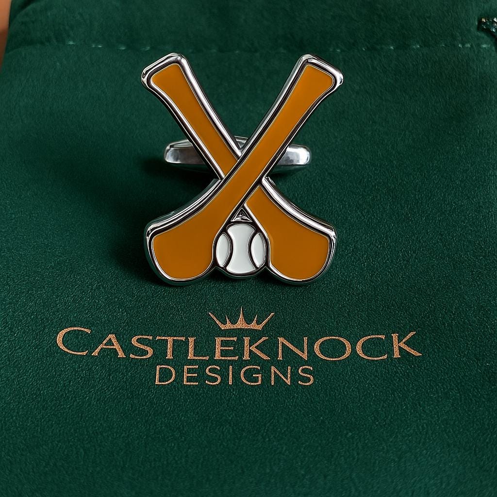 Hurling Cufflinks Pin Tieclip Set Irish GAA Gift Him Mens Hurling Jewelry Irish Wedding Gift Fathers Day Birthday Present Groomsmen Gift