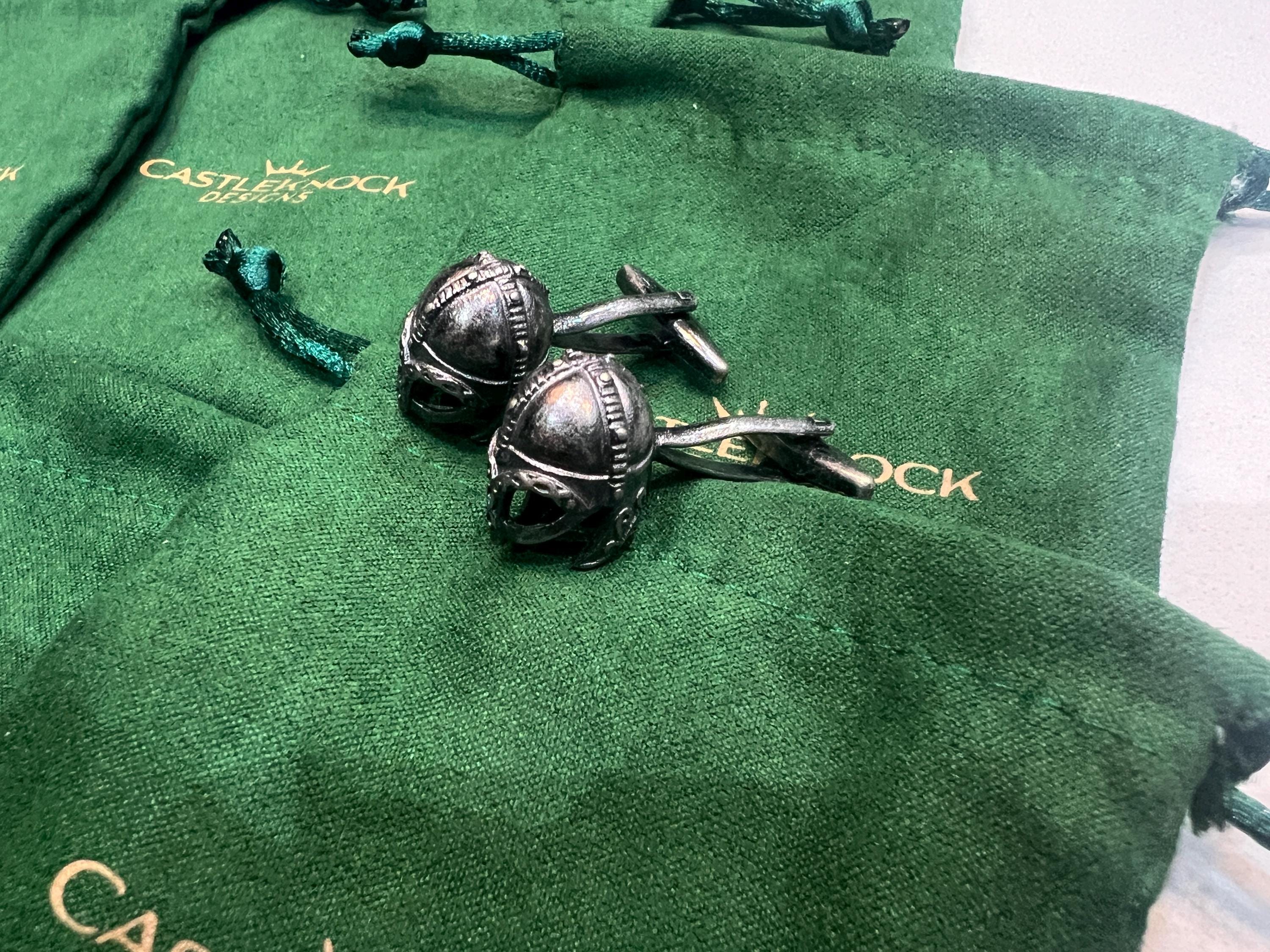 Irish Viking Helmet Cufflinks Handcrafted Nordic Celtic Accessories Unique Gift for Him Historical Warrior Jewelry Perfect for Formal Wear