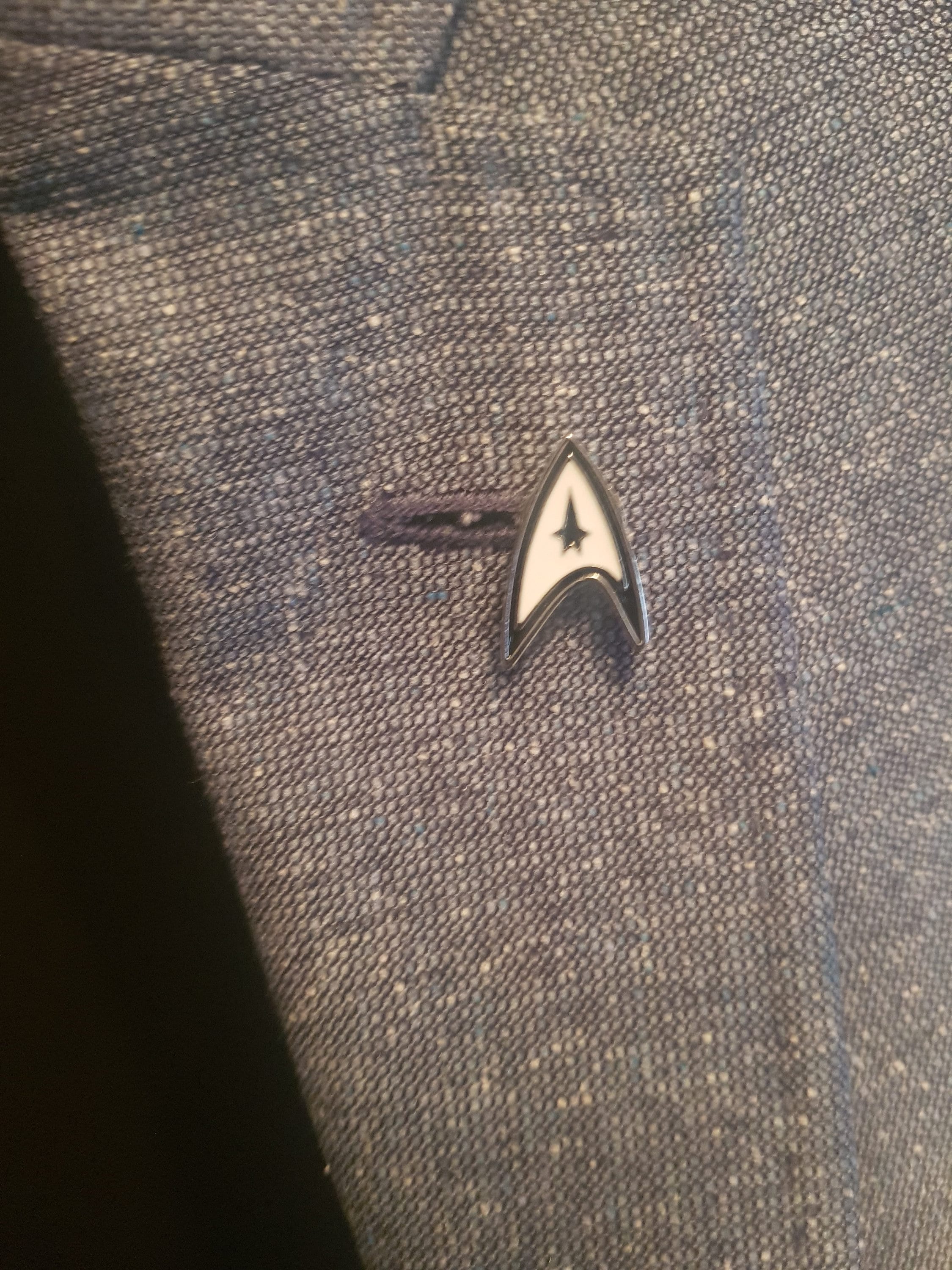 Star Trek Pin Lapel Star Trek Suit Pin Star Trek Gift Trekkie Gift Star Fleet Symbol Gift for Nerdy Boyfriend Gift for Star Trek Fan