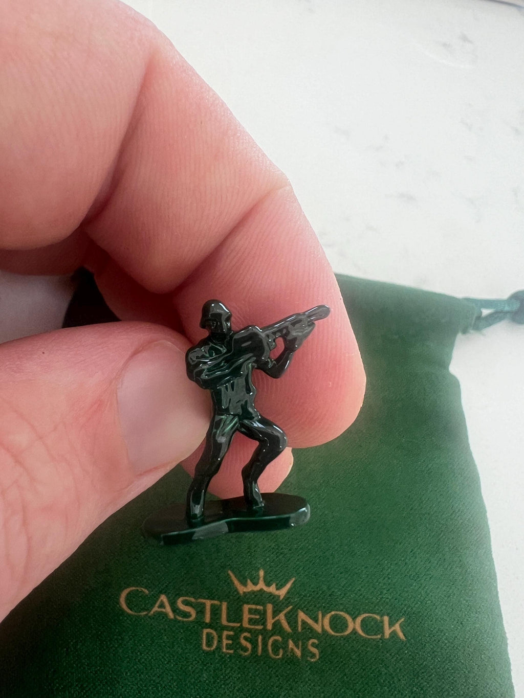Toy Soldier Cufflinks Vintage Army Inspired Men's Jewelry Military Accessories Unique Gift for Him Retro Soldier Cufflinks Collectible