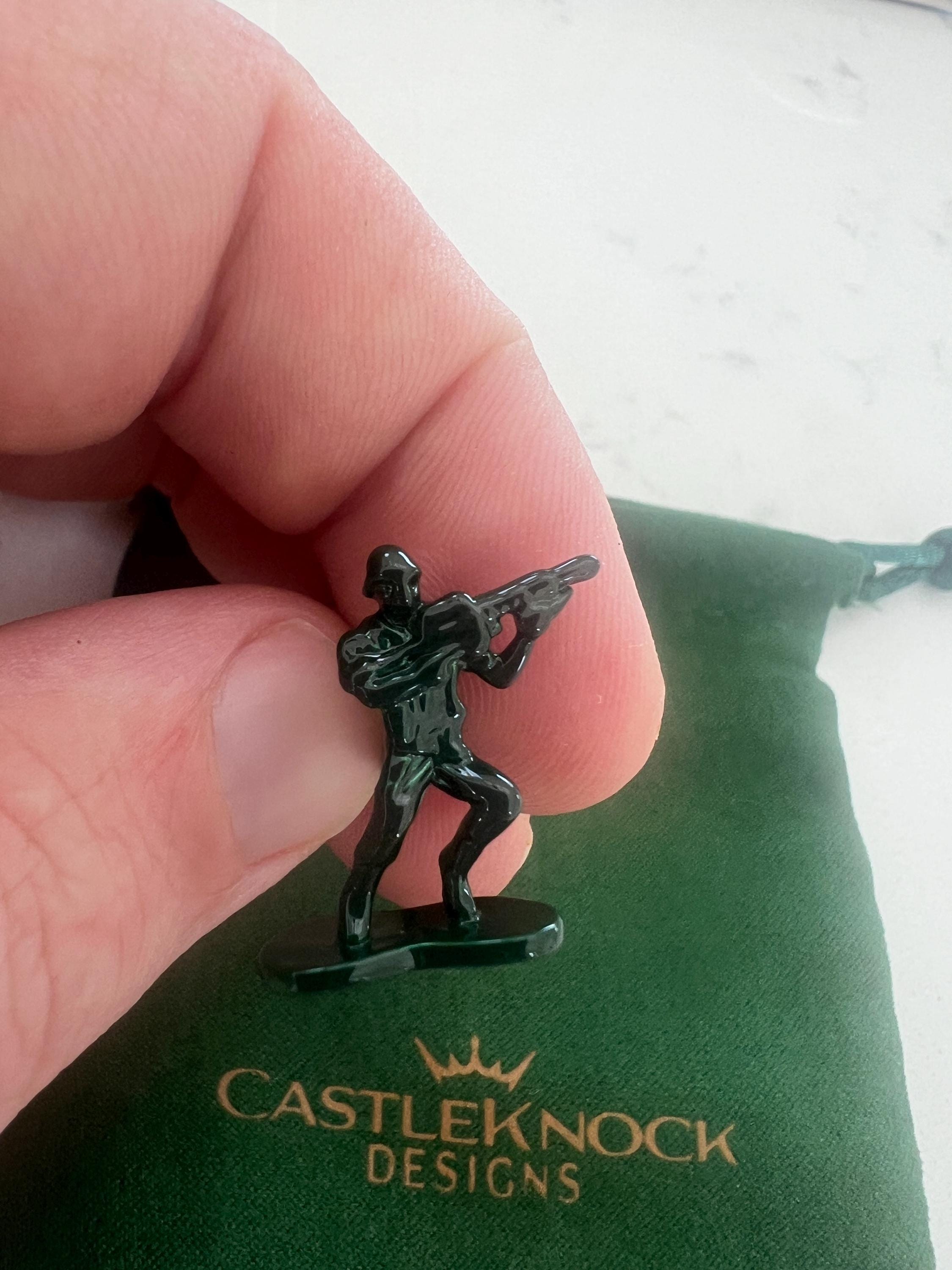 Toy Soldier Cufflinks Vintage Army Inspired Men's Jewelry Military Accessories Unique Gift for Him Retro Soldier Cufflinks Collectible