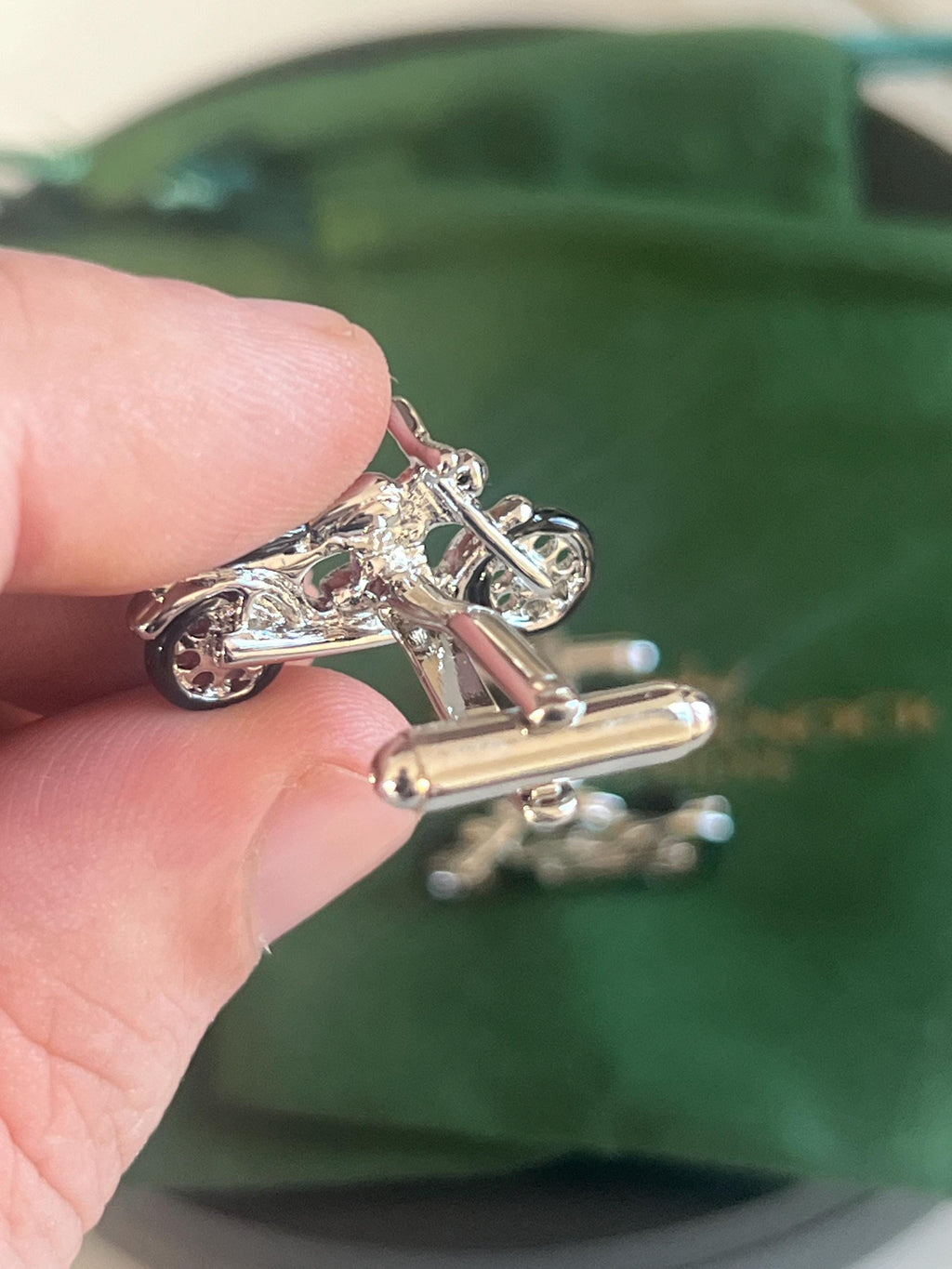 Black Motorbike Cufflinks Motorcycle Inspired Men's Jewelry Biker Accessories Unique Gift for Him Motorcycle Enthusiast Cufflinks