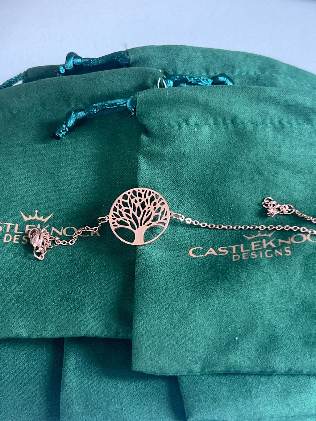 Tree of Life Rose Gold Bracelet Irish Gift for Her Unique Celtic Jewelry Gift from Ireland Birthday Gift for Women Irish Jewelry Gift