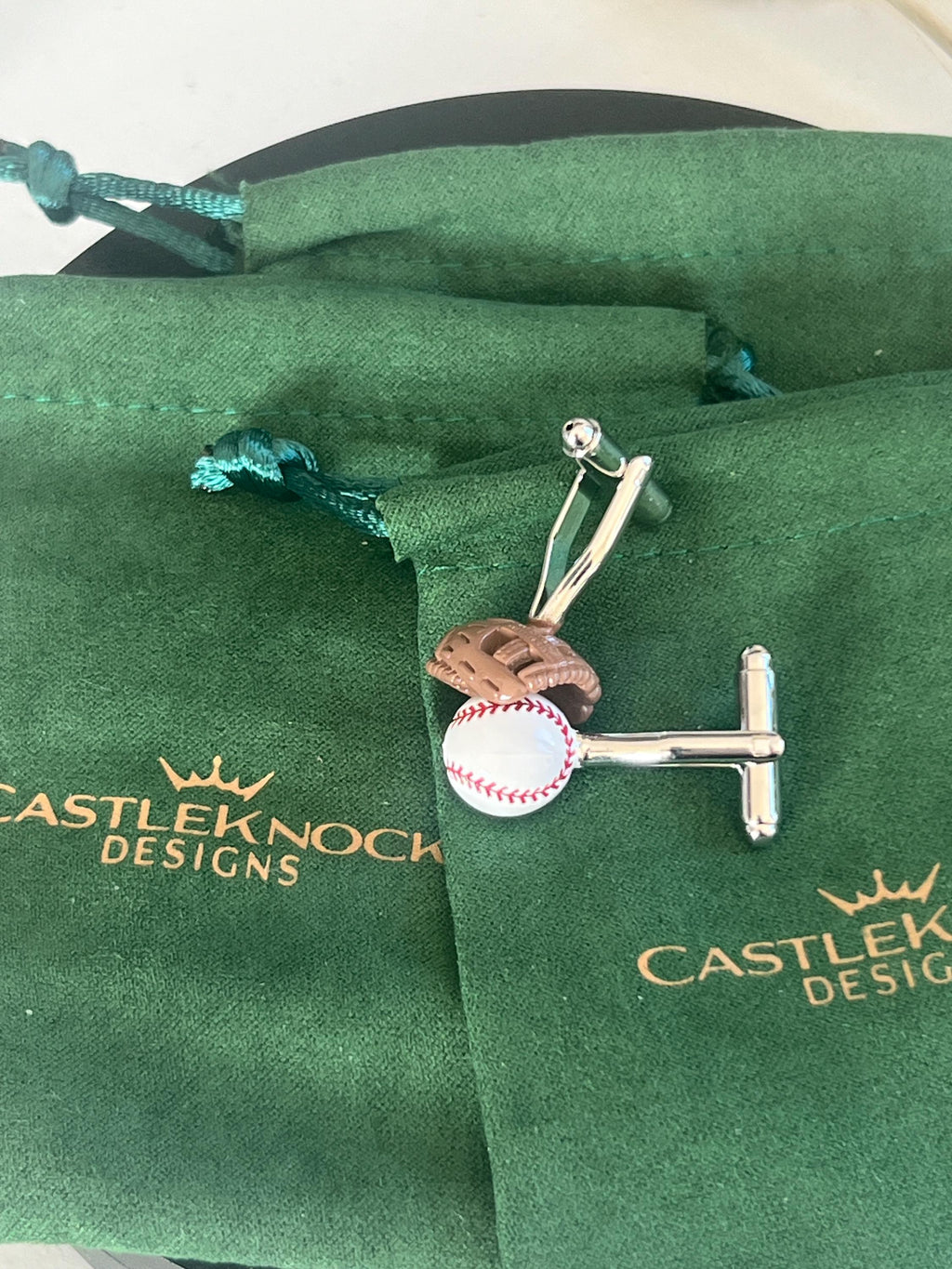 Baseball and Mitt Cufflinks Sports Inspired Men's Jewelry Baseball Lover Gift Sports Fan Accessories Wedding Birthday Groom Gift for Him