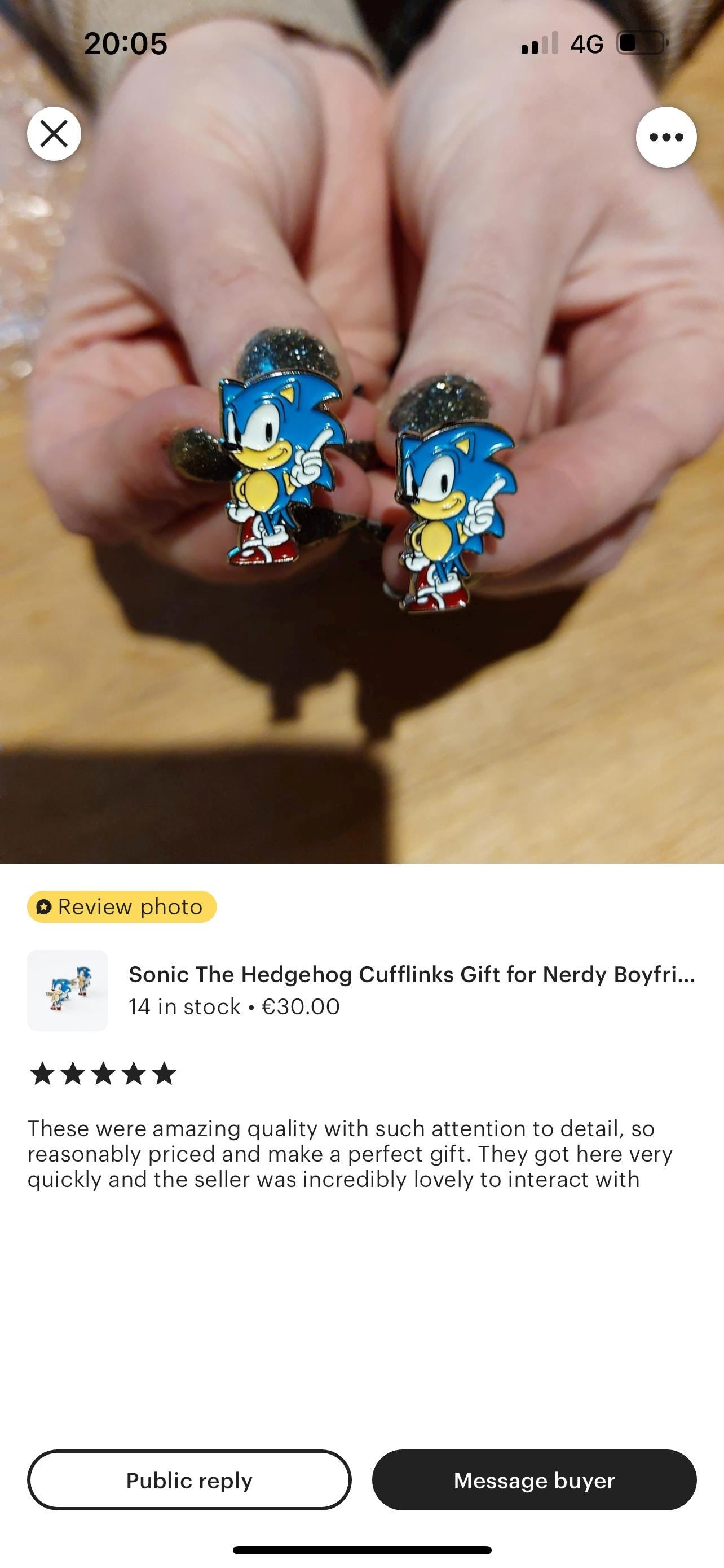 Sonic The Hedgehog Cufflinks Gift for Nerdy Boyfriend Gamer Wedding Cufflinks Groomsmen Gift Unique Video Game Present for Boyfriend