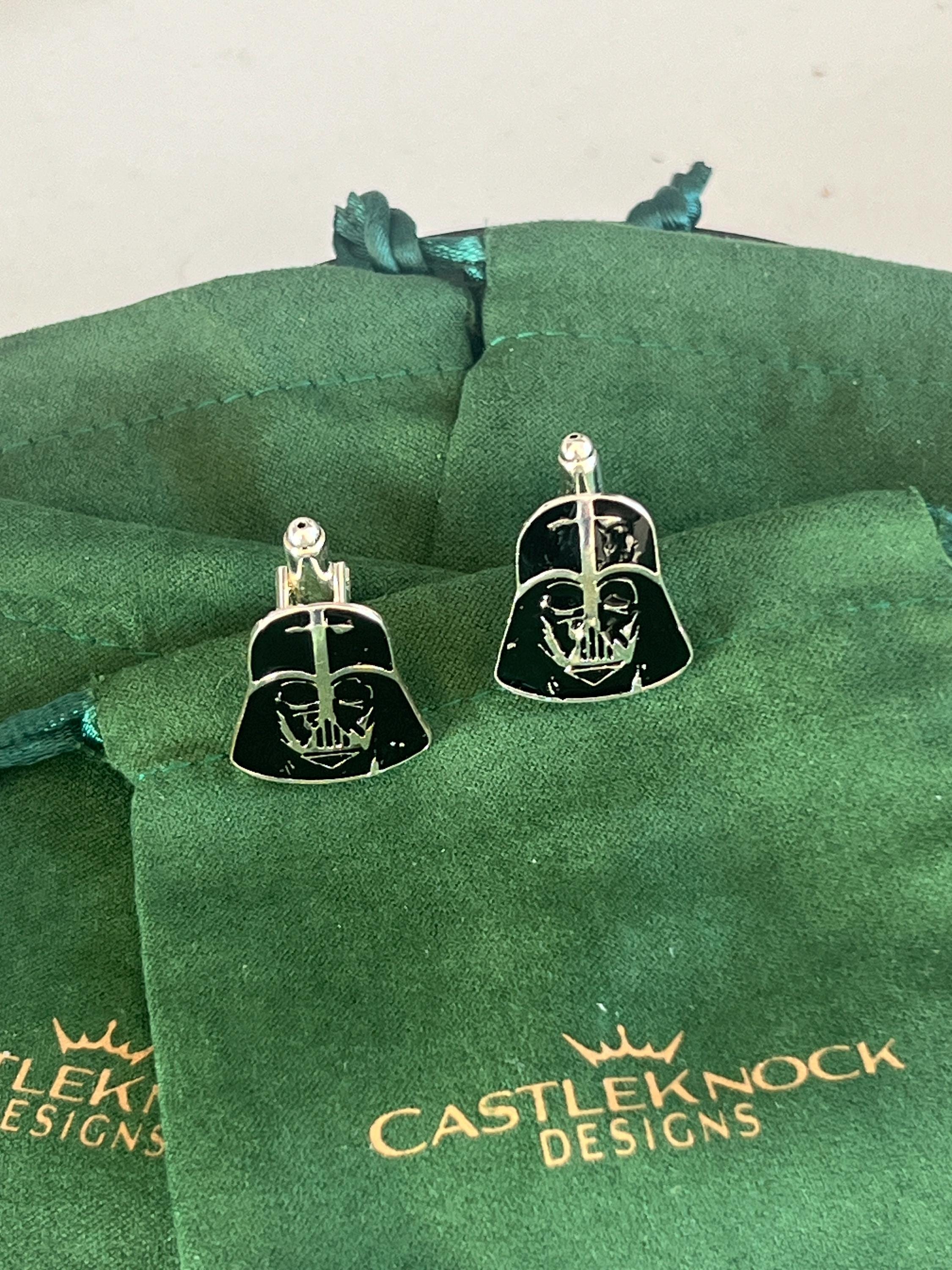 Darth Vader Star Wars Cufflinks Sith Lord Inspired Men's Jewelry Galactic Empire Accessories Sci-Fi Gift for Him Wedding Groom