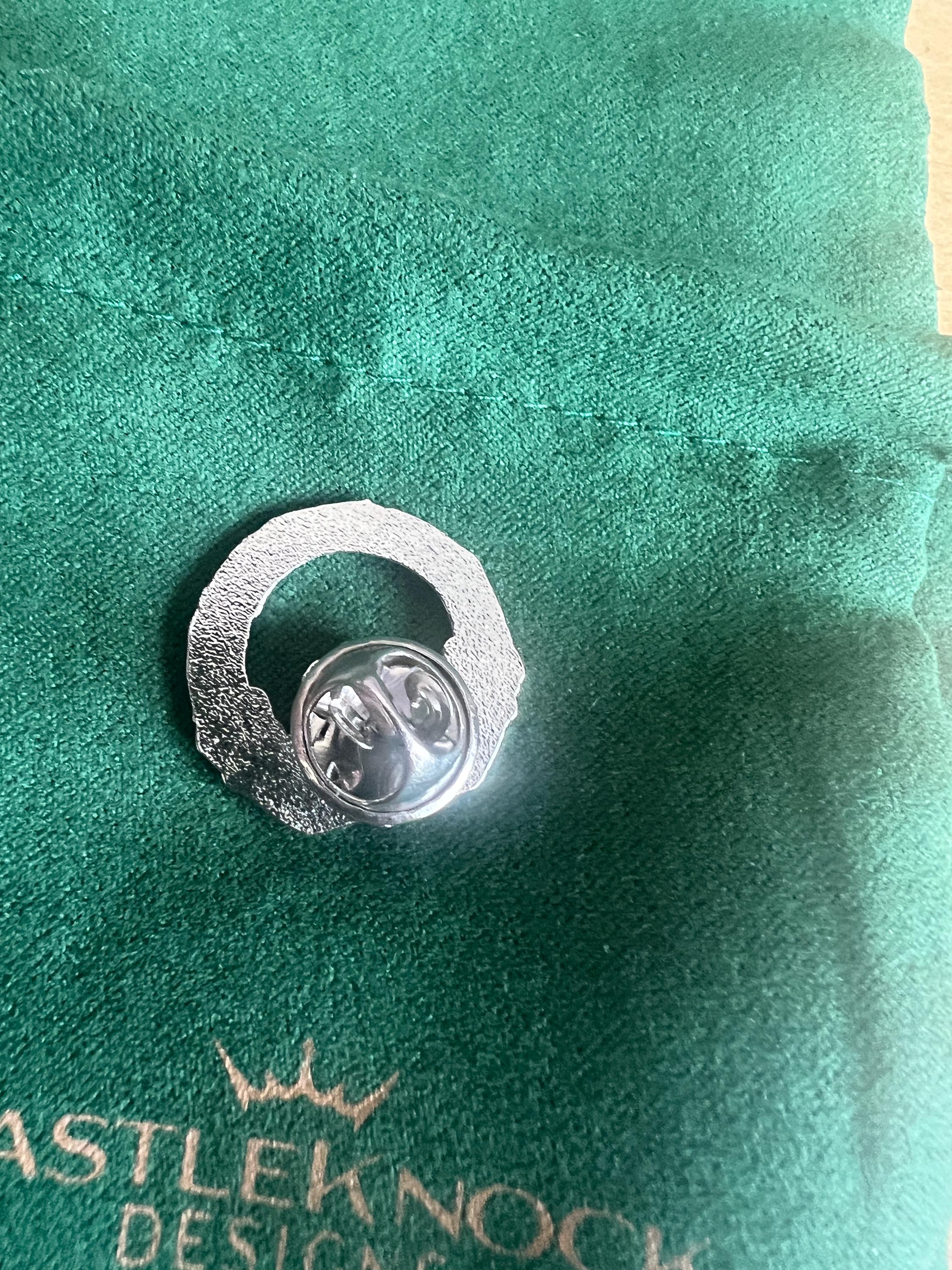 Claddagh Ring Suit Pin Silver Irish Jewelry Gift for Him Wedding Anniversary Men's Accessories Classic Irish Heritage Wedding Gift for Groom