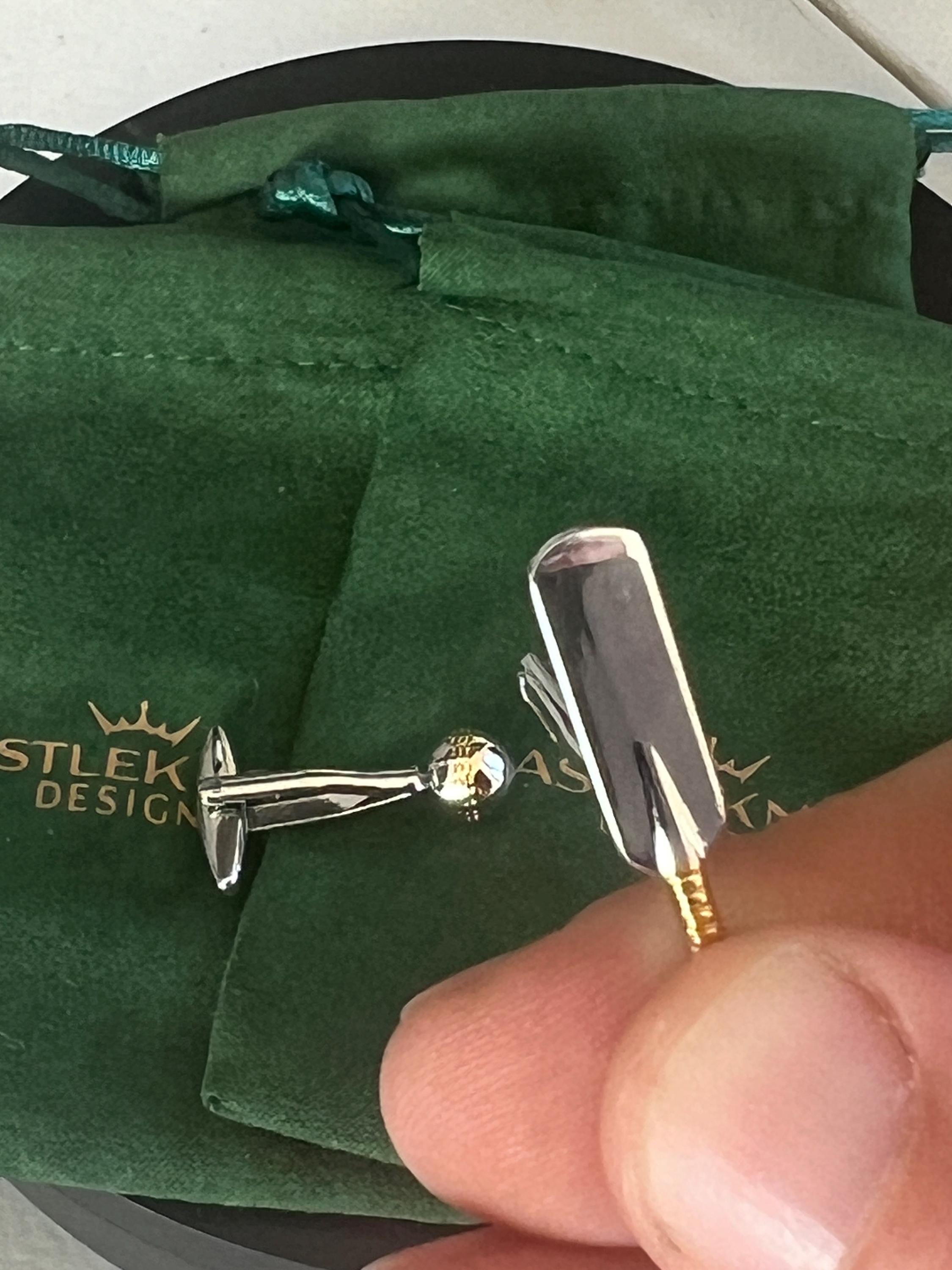 Cricket Bat and Ball Cufflinks Sports Inspired Men's Jewelry Cricket Accessories Unique Gift for Him Cricket Lover Cufflinks