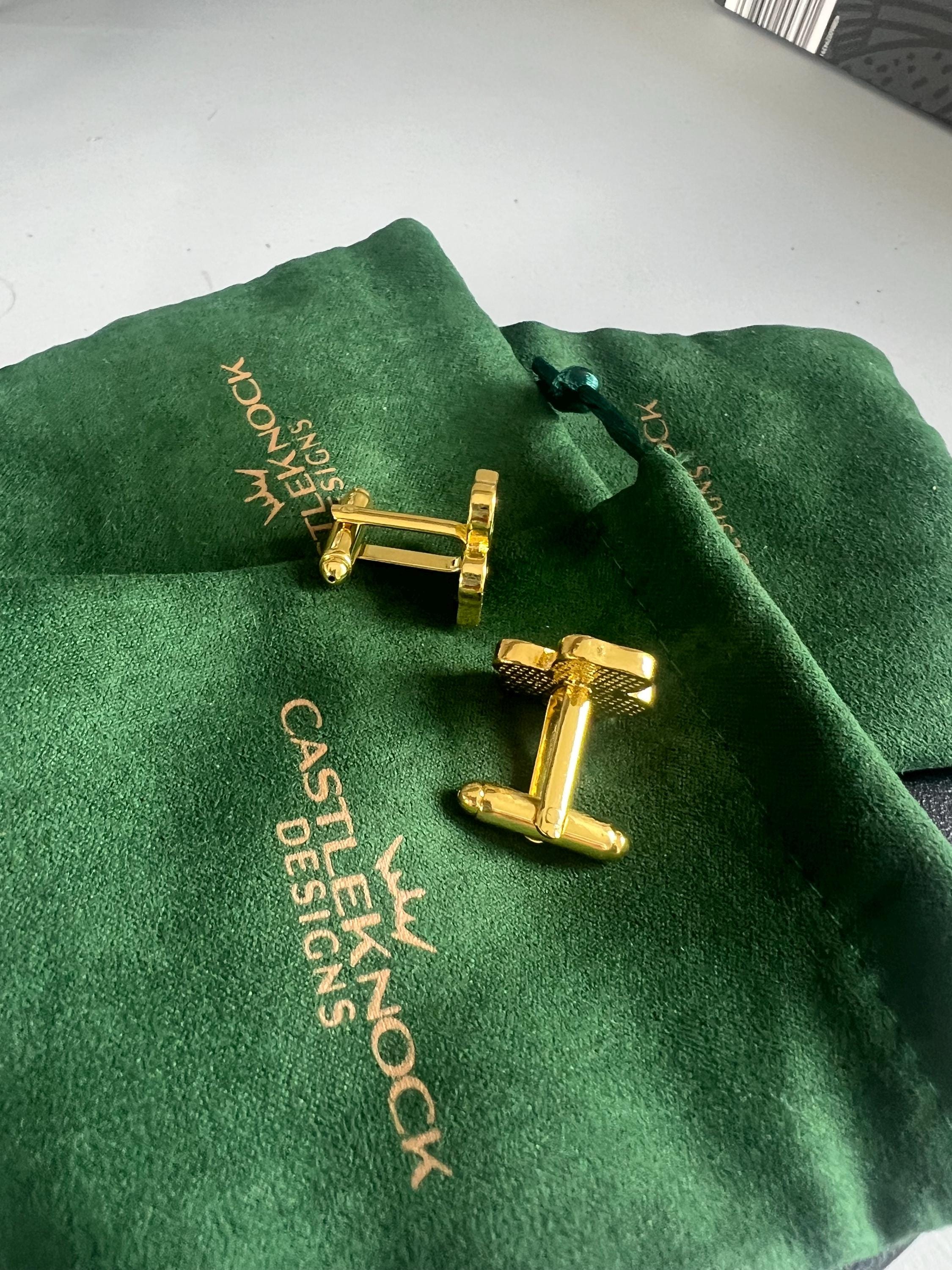 Shamrock Cufflinks Unique Irish Gift for Men Lucky Clover Accessories St. Patrick's Day Jewelry Perfect for Weddings or Formal Events