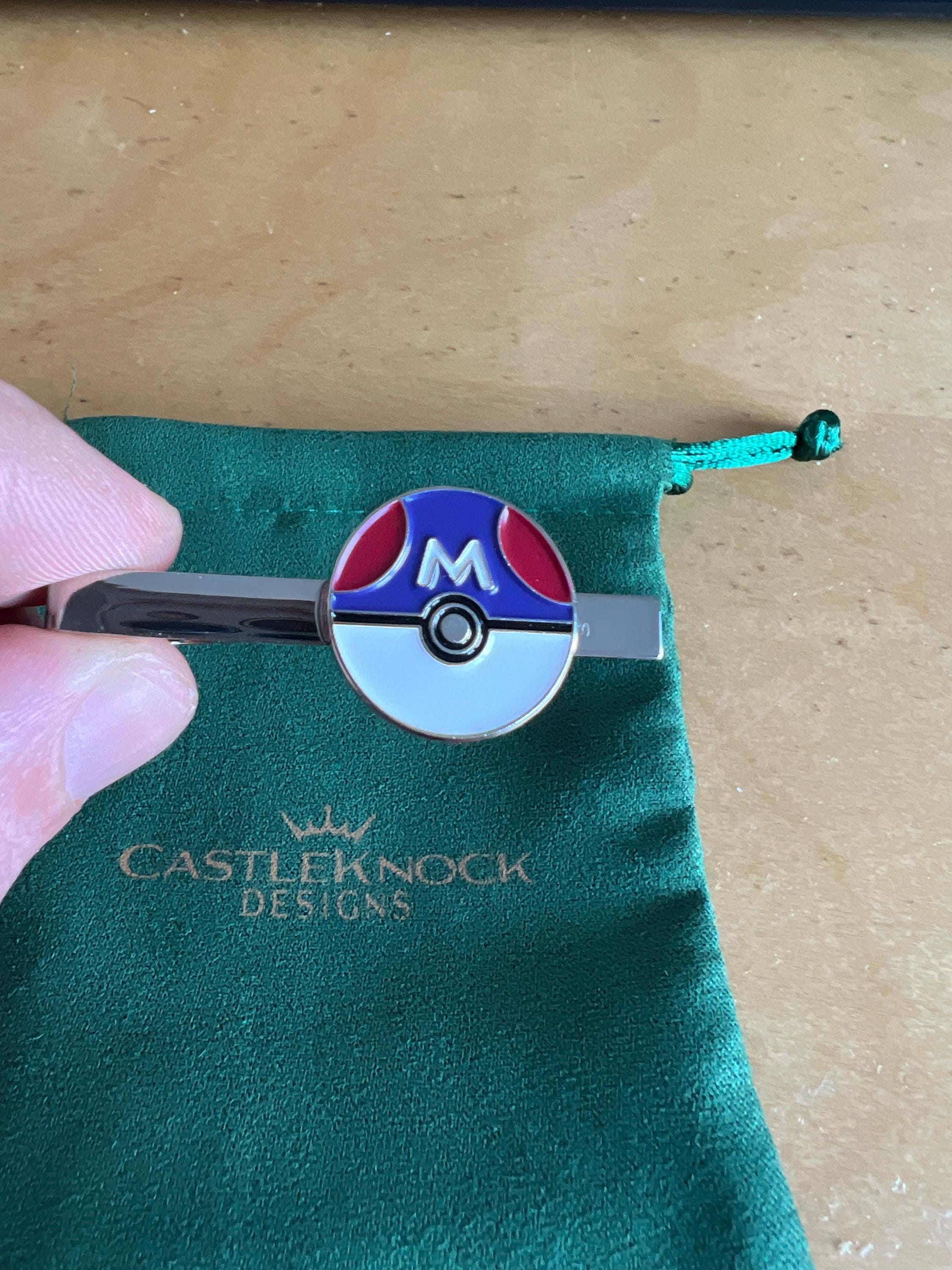 Pokemon Master Ball Tieclip Suit Gaming Accessory Fan Jewelry Unique Pokeball Inspired Gift Collectible Pokemon Fan Suit Decoration