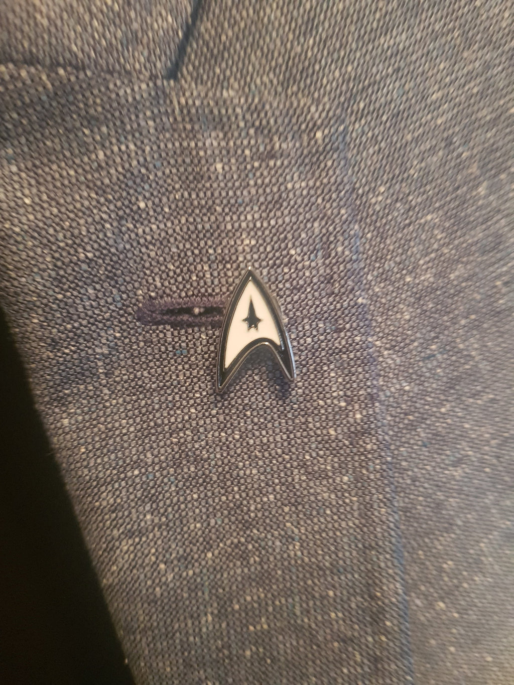 Star Trek Pin Lapel Star Trek Suit Pin Star Trek Gift Trekkie Gift Star Fleet Symbol Gift for Nerdy Boyfriend Gift for Star Trek Fan