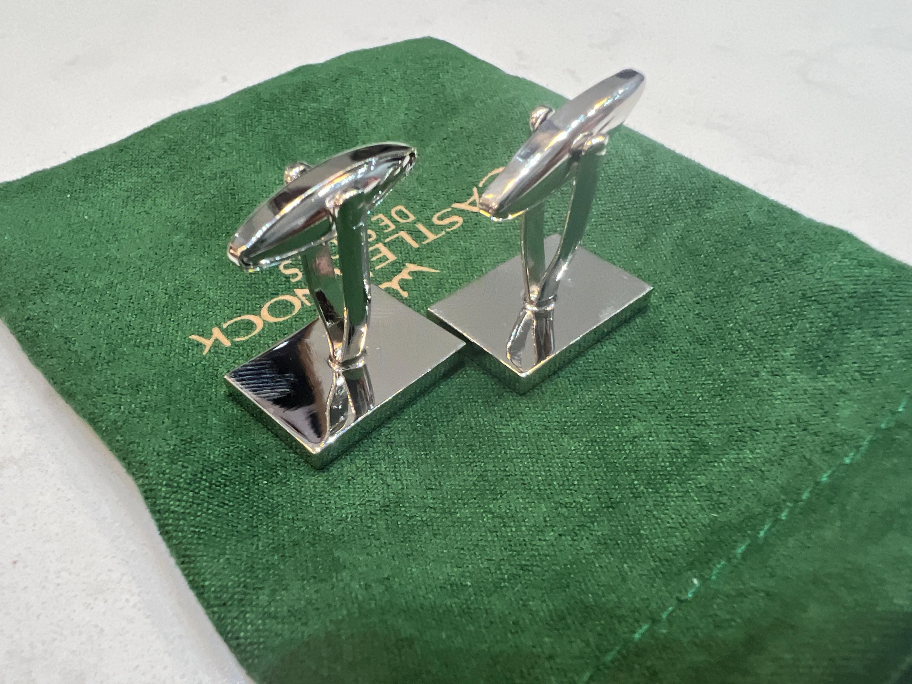 Modern Rainbow Cufflinks Bold Square Design Colorful Men's Jewelry LGBTQ Pride Gift Unique Wedding Accessory Groom or Groomsmen Idea