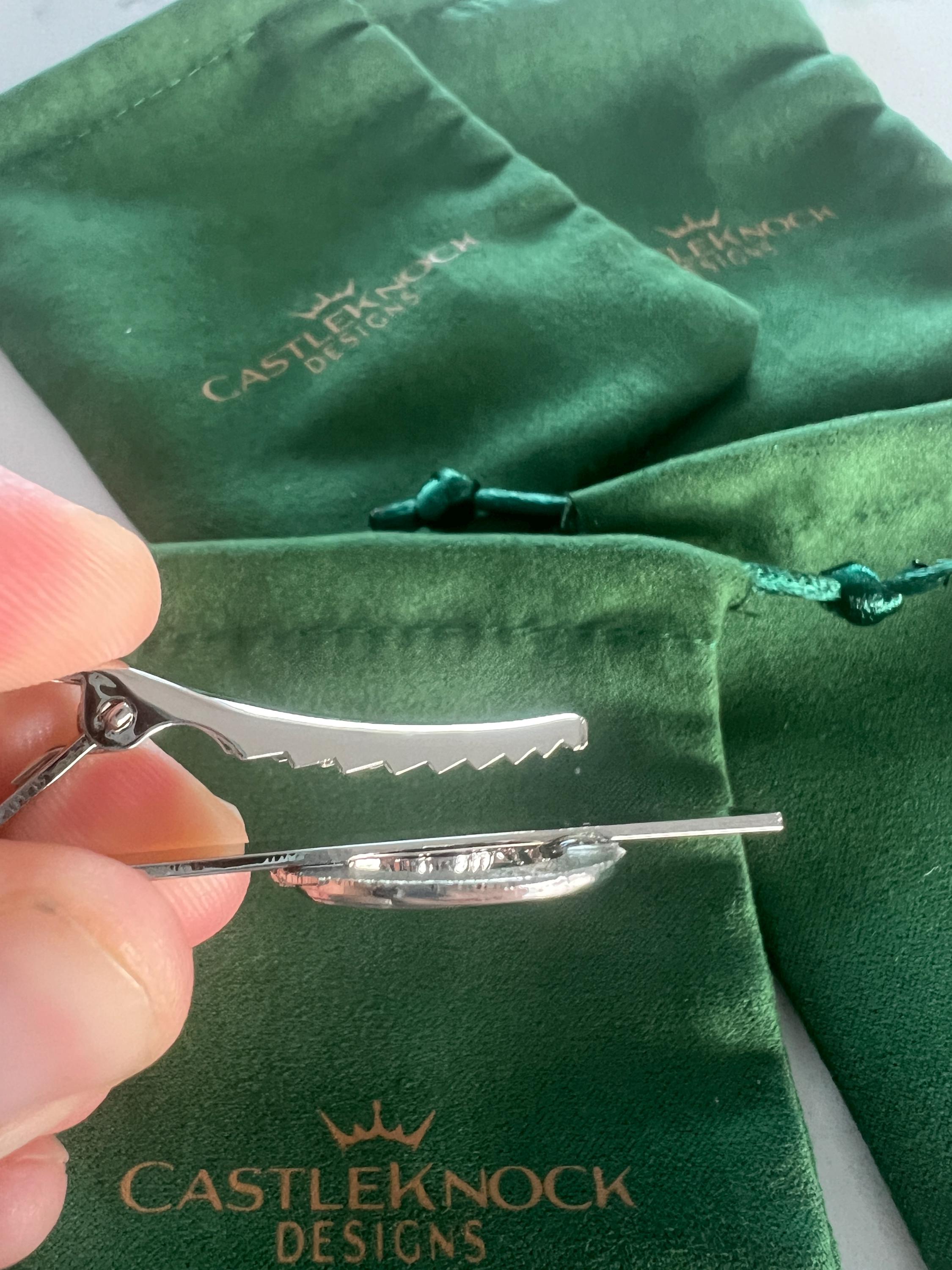 Claddagh Ring Tieclip Silver Irish Jewelry Gift for Him Wedding Anniversary Men's Accessories Classic Irish Heritage Wedding Gift for Groom