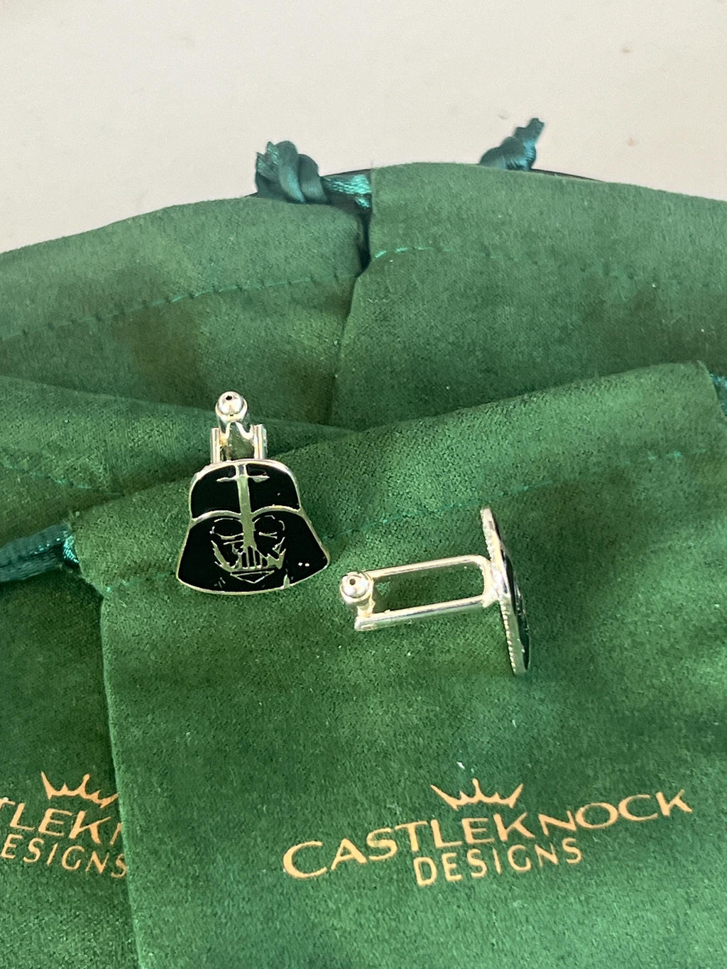 Darth Vader Star Wars Cufflinks Sith Lord Inspired Men's Jewelry Galactic Empire Accessories Sci-Fi Gift for Him Wedding Groom