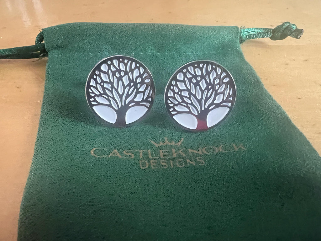 Tree of Life Cufflinks Set Meaningful Nature Inspired Accessories Perfect for Weddings Formal Events Unique Spiritual Jewelry Gift for Him