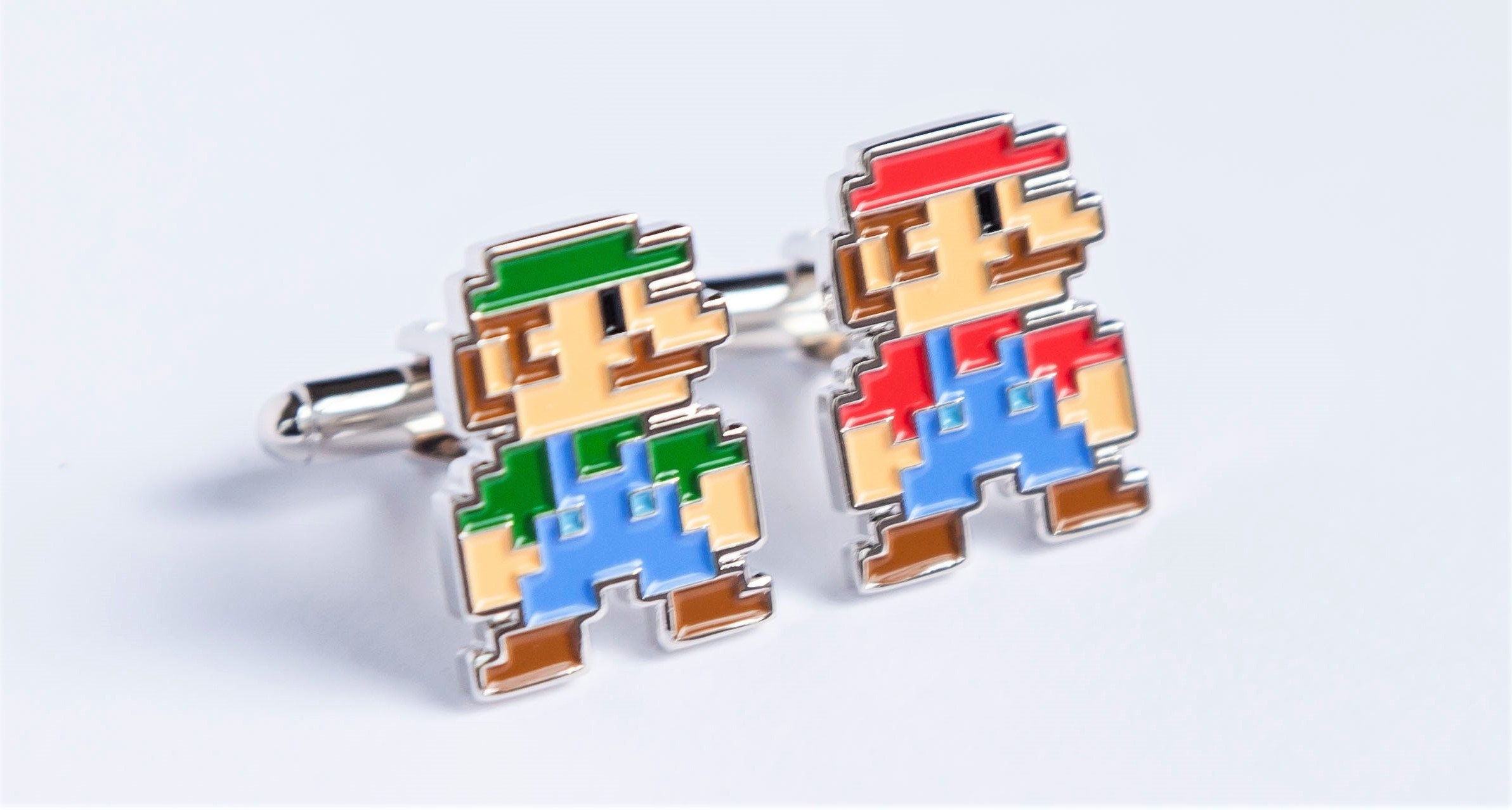 Classic Video Game Character cufflinks Gift Nerdy Boyfriend Gamer Wedding Cuff Links Groomsmen Gift Unique Video Game Present for Boyfriend
