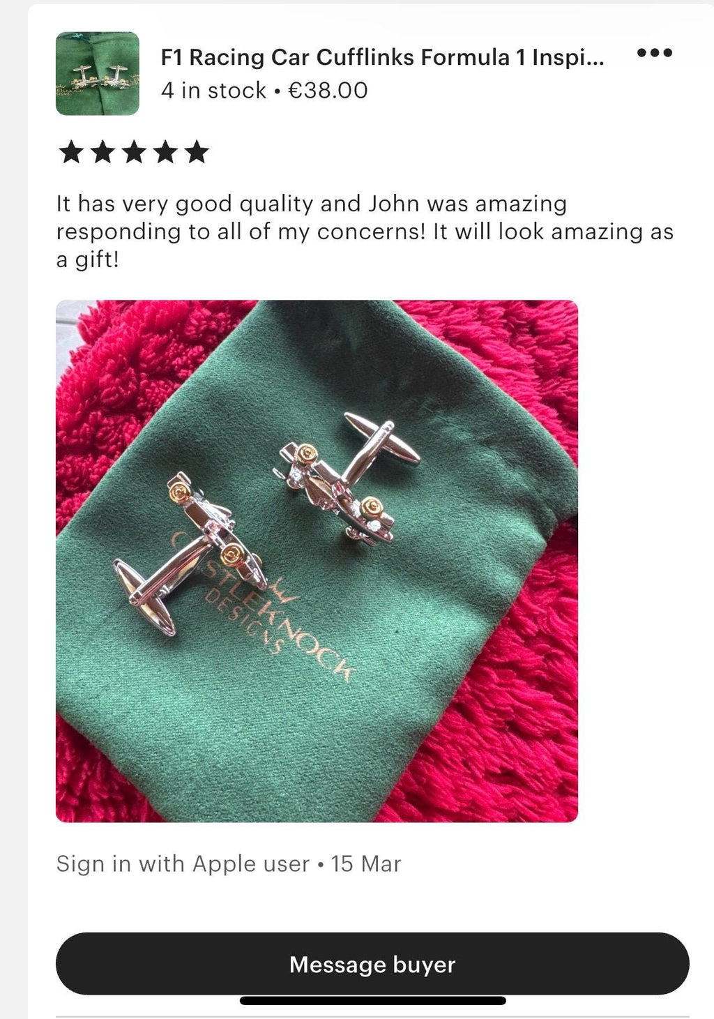 F1 Racing Car Cufflinks Formula 1 Inspired Jewelery Motorsport Accessories Unique Gift for Him Racing Enthusiast Cufflinks Perfect Fans