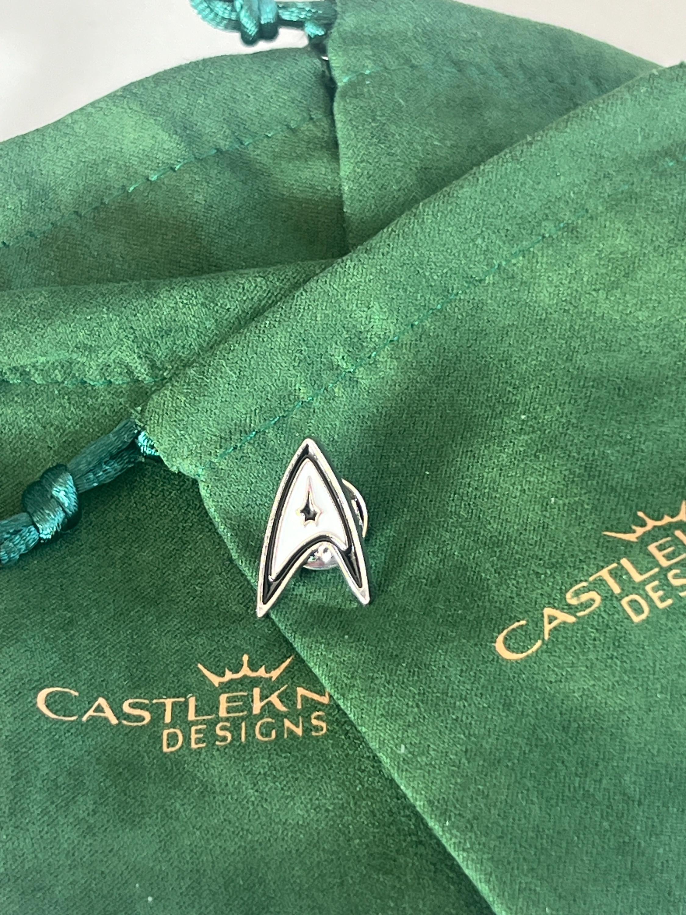 Star Trek Pin Lapel Star Trek Suit Pin Star Trek Gift Trekkie Gift Star Fleet Symbol Gift for Nerdy Boyfriend Gift for Star Trek Fan