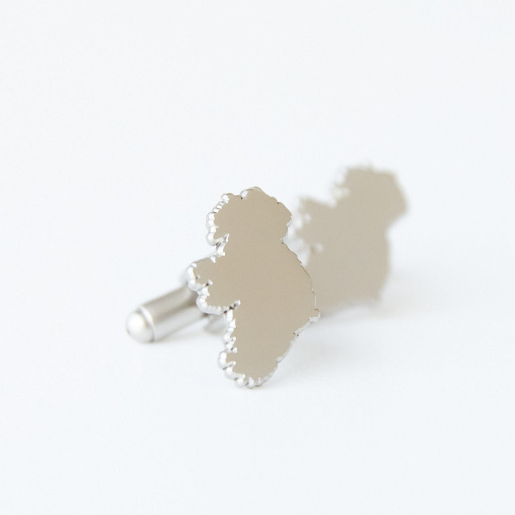 Map of Ireland Cufflinks Handcrafted Irish Accessories Unique Gift for Him Celtic Wedding Jewelry Perfect for Ireland Lovers and Formal Wear