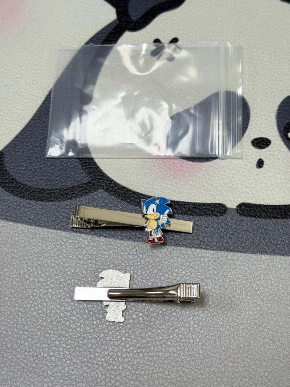 Sonic The Hedgehog Tieclip Retro Gaming Accessory Handcrafted Geeky Gift for Fans Unique Video Game Jewelry Perfect for Sonic Lovers