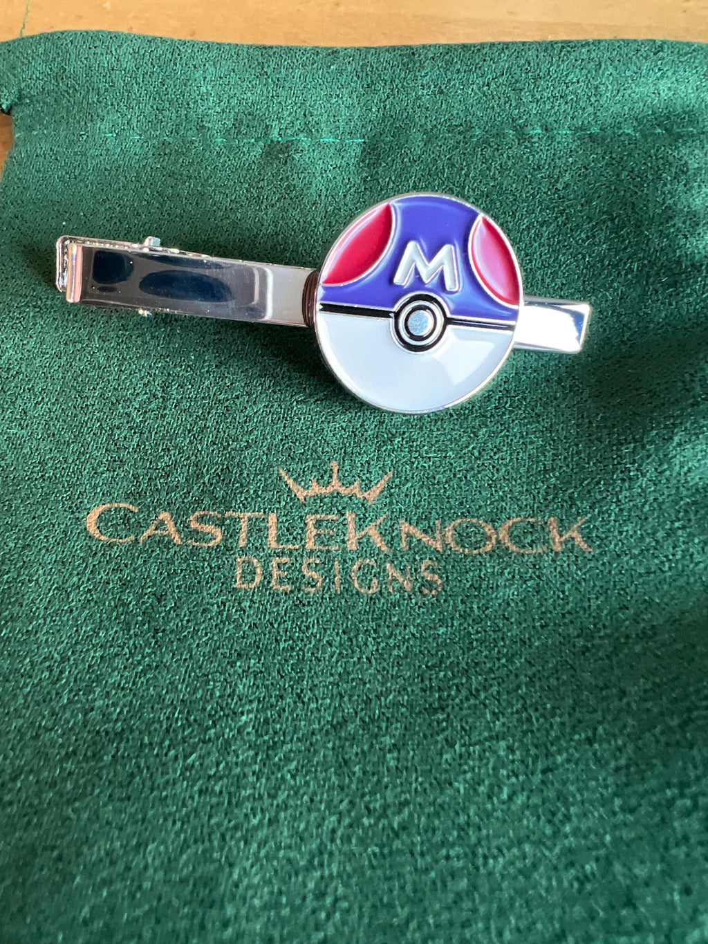Pokemon Master Ball Tieclip Suit Gaming Accessory Fan Jewelry Unique Pokeball Inspired Gift Collectible Pokemon Fan Suit Decoration