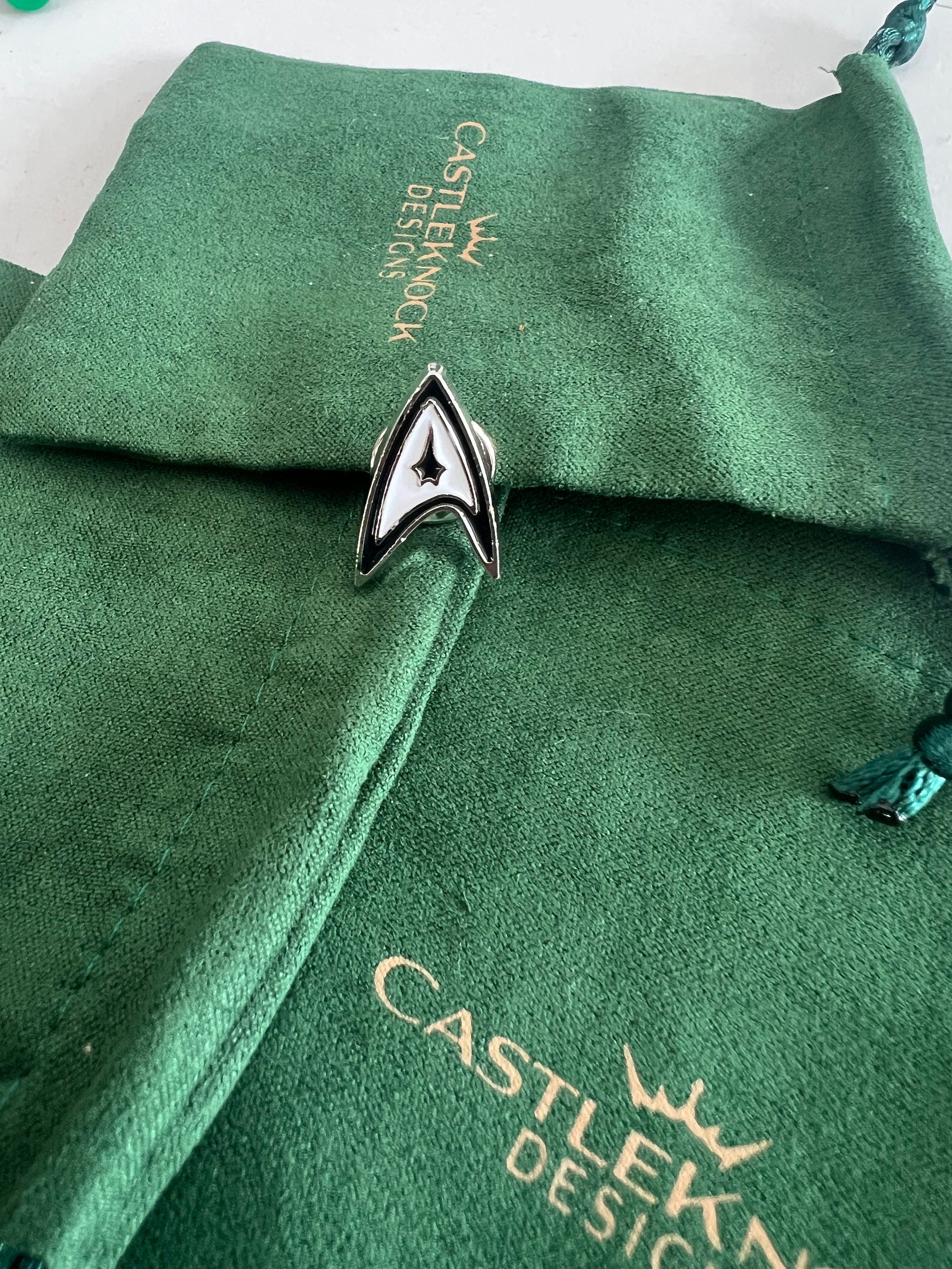 Star Trek Pin Lapel Star Trek Suit Pin Star Trek Gift Trekkie Gift Star Fleet Symbol Gift for Nerdy Boyfriend Gift for Star Trek Fan