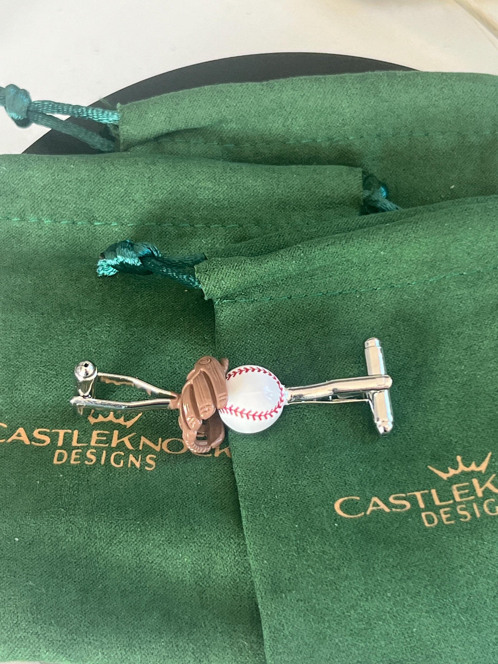 Baseball and Mitt Cufflinks Sports Inspired Men's Jewelry Baseball Lover Gift Sports Fan Accessories Wedding Birthday Groom Gift for Him