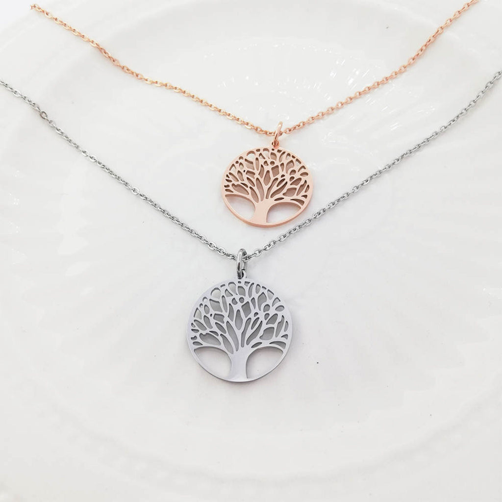 Tree of Life Rose Gold or Silver Earrings, Necklace and Bracelet Set, Irish Gift, Gift Ireland, Unique Irish Gift, Irish Gift for Her