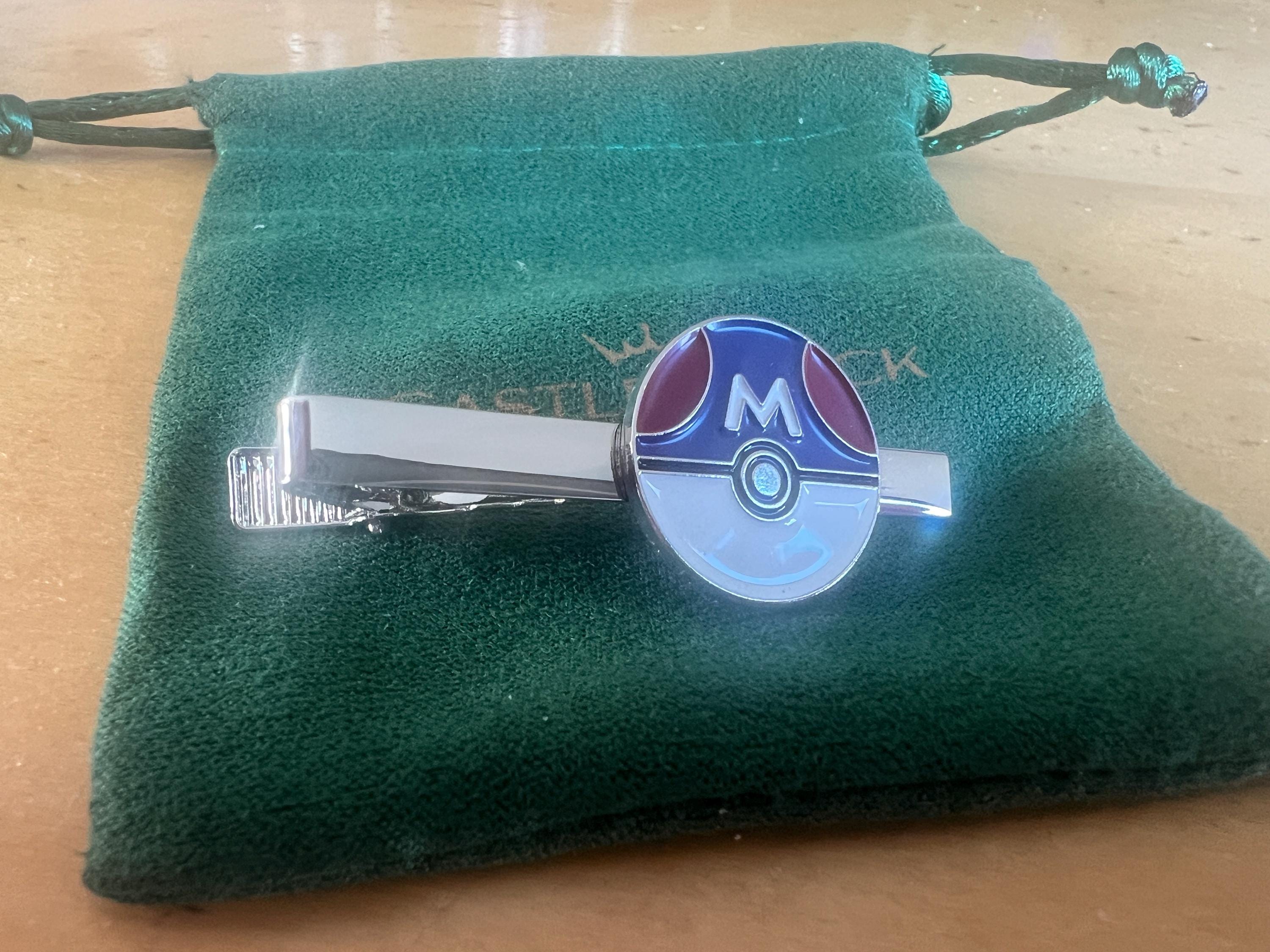 Pokemon Master Ball Cufflinks Suit Pin Tieclip Set Pokemon Fans Ideal Gift for Special Occasions Collectors and Enthusiasts Perfect Event