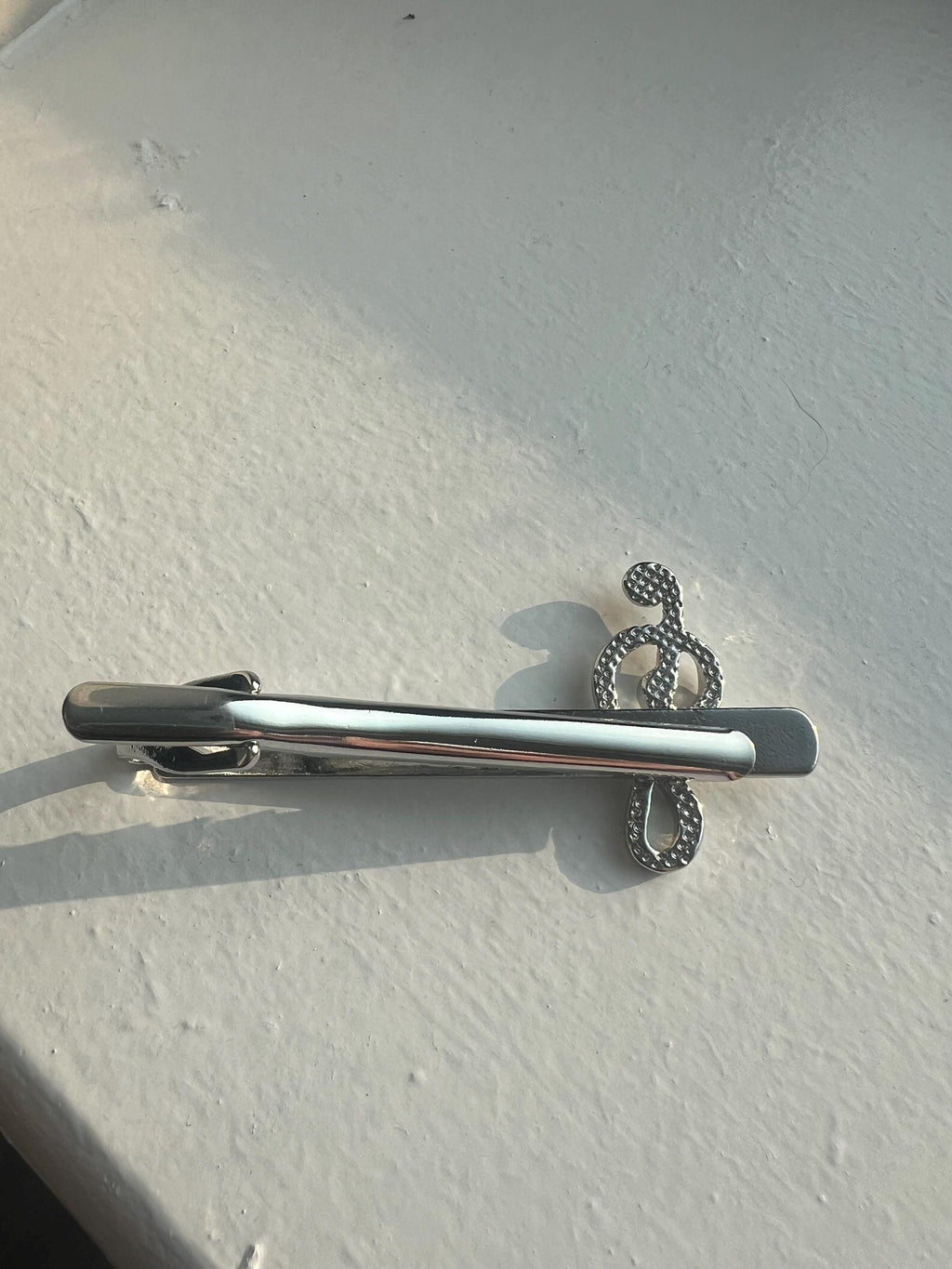 Musical Note Tie Clip Music Lover's Accessory Elegant Tie Bar for Musicians Unique Gift for Him Music-Themed Jewelry Stylish Suit Decoration