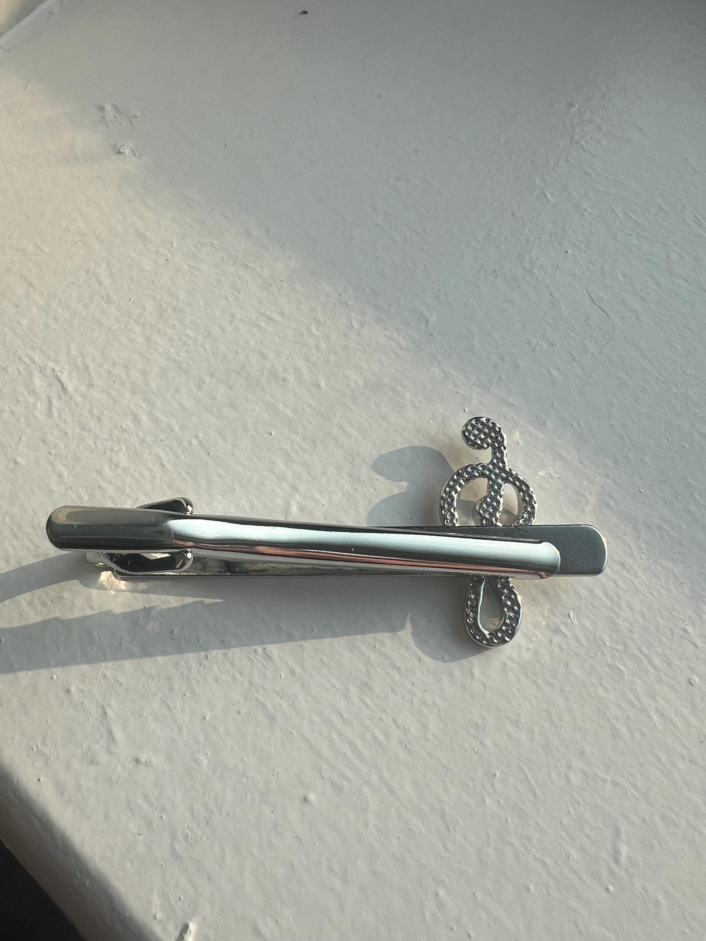 Musical Note Tie Clip Music Lover's Accessory Elegant Tie Bar for Musicians Unique Gift for Him Music-Themed Jewelry Stylish Suit Decoration