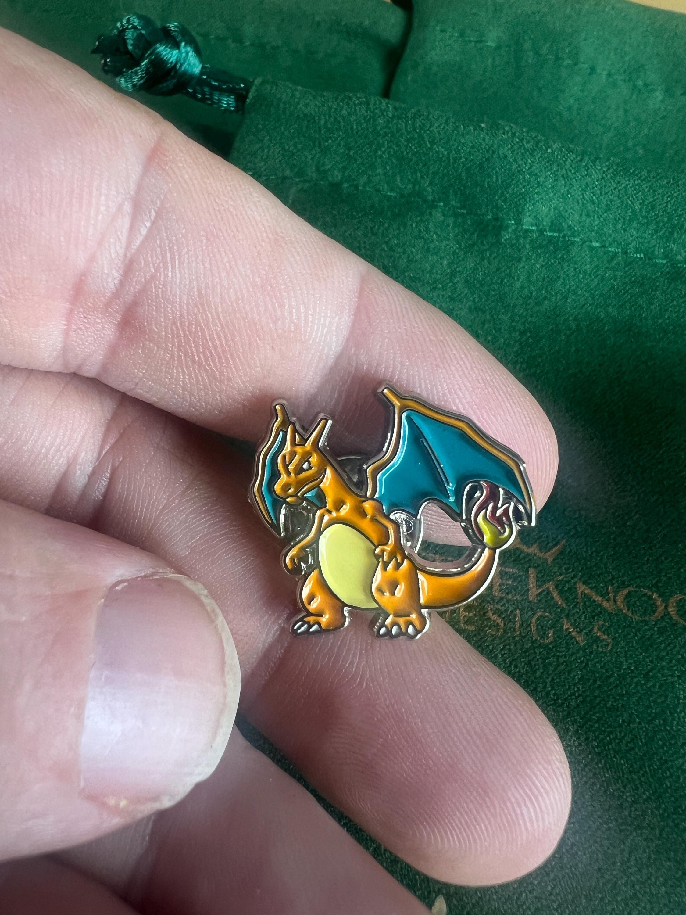 Charizard Pin fiery dragon inspired accessories perfect gift for Pokemon fans trainers weddings and special occasions unique design