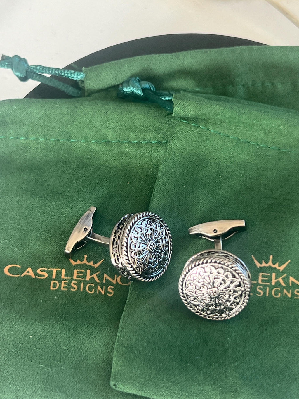 Silver Caesar Carved Design Cufflinks Roman Inspired Mens Jewelry Elegant Accessories Unique Gift for Him Silver Caesar Cufflinks