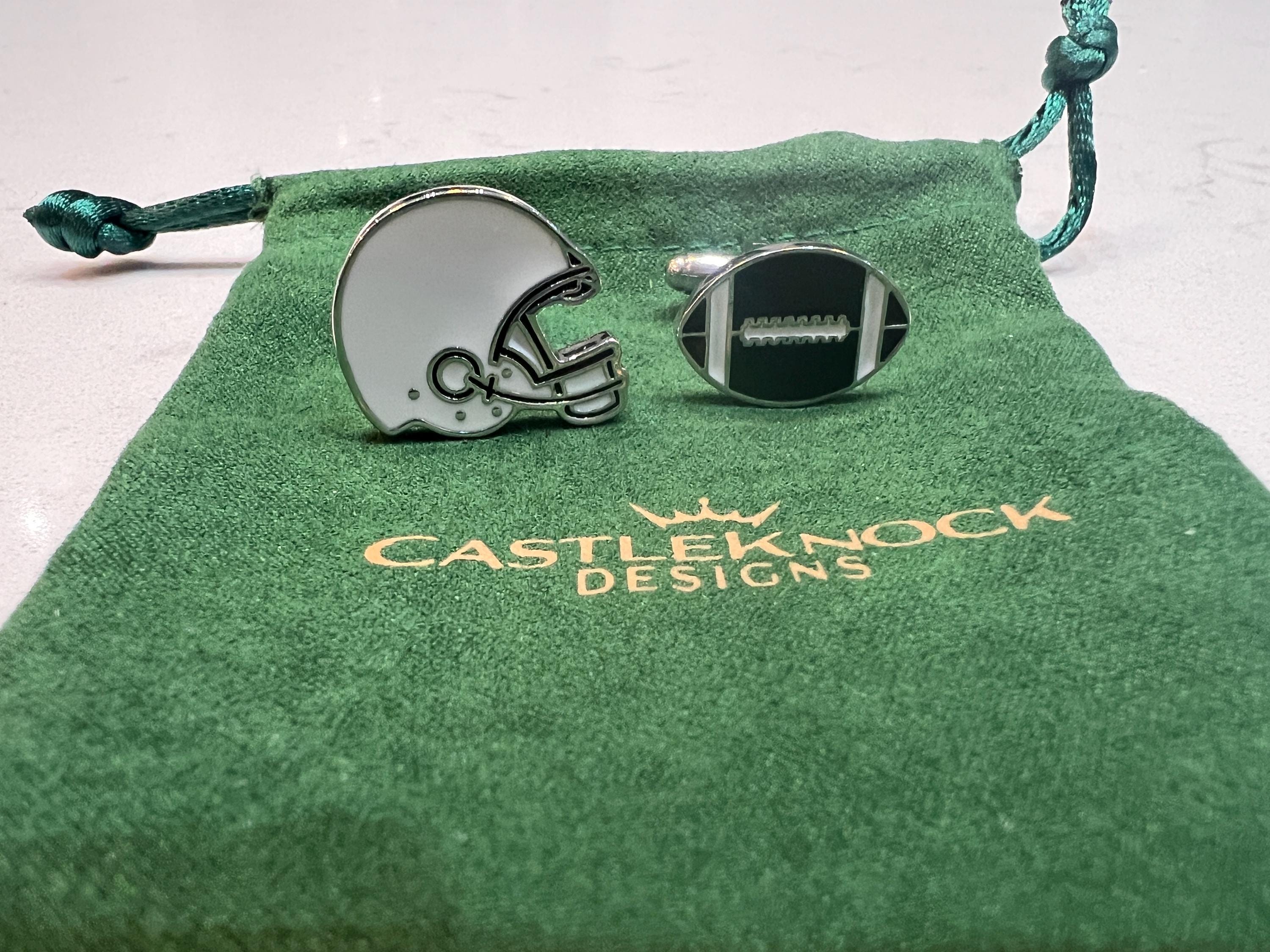 American Football Helmet Football Cufflinks Sports Accessories Unique Gift Football Fans Stylish Formal Wear Jewelry Perfect for Game Day