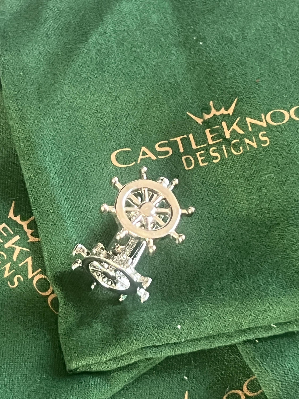 Ship Wheel Cufflinks for Men Nautical-Themed Accessories Perfect Gift for Sailors or Maritime Enthusiasts Ideal for Weddings Events