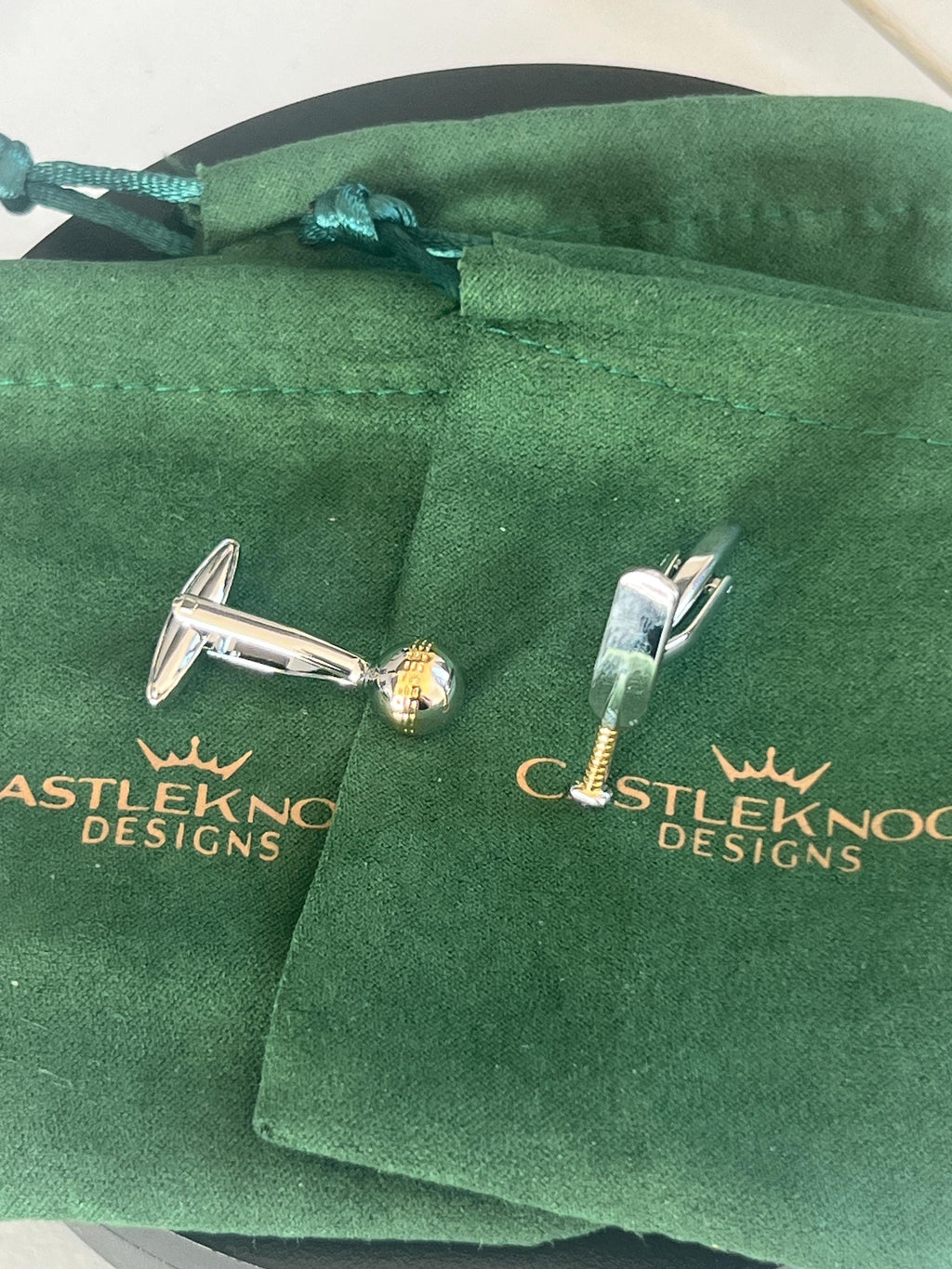 Cricket Bat and Ball Cufflinks Sports Inspired Men's Jewelry Cricket Accessories Unique Gift for Him Cricket Lover Cufflinks