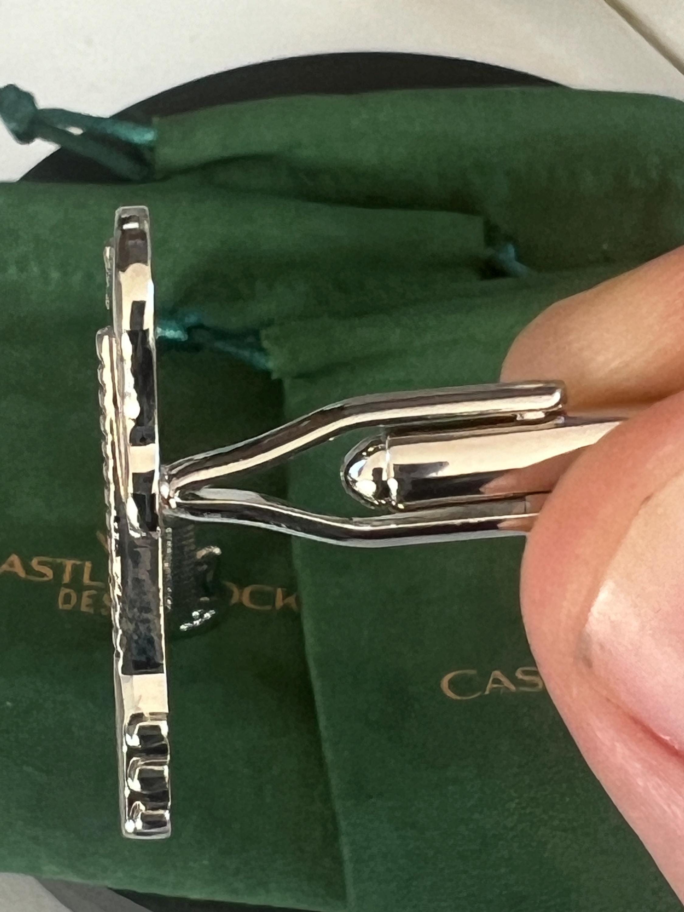 Silver Guitar Cufflinks Music Inspired Men's Jewelry Guitar Lover Accessories Unique Gift for Him Rock Star Cufflinks Perfect for Musician