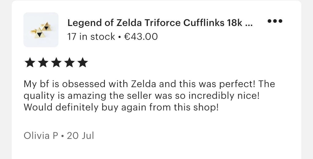 18k Gold Plated Triforce Cufflinks Unique Zelda Gamer Jewelry Perfect Gift for Fans and Collectors Elegant Accessory for Weddings and Events