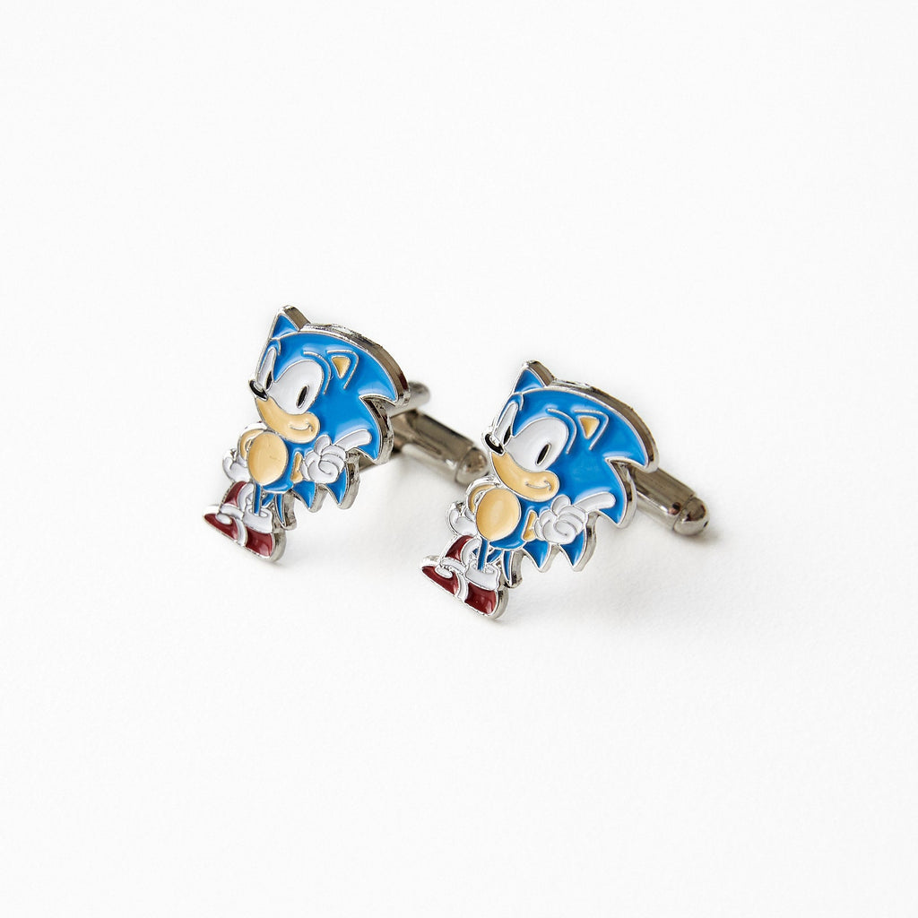 Sonic The Hedgehog Cufflinks Gift for Nerdy Boyfriend Gamer Wedding Cufflinks Groomsmen Gift Unique Video Game Present for Boyfriend