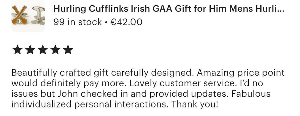 Hurling Cufflinks Irish GAA Gift for Him Mens Hurling Jewelry Irish Wedding Gift Fathers Day Birthday Present Groomsmen Gift Handmade