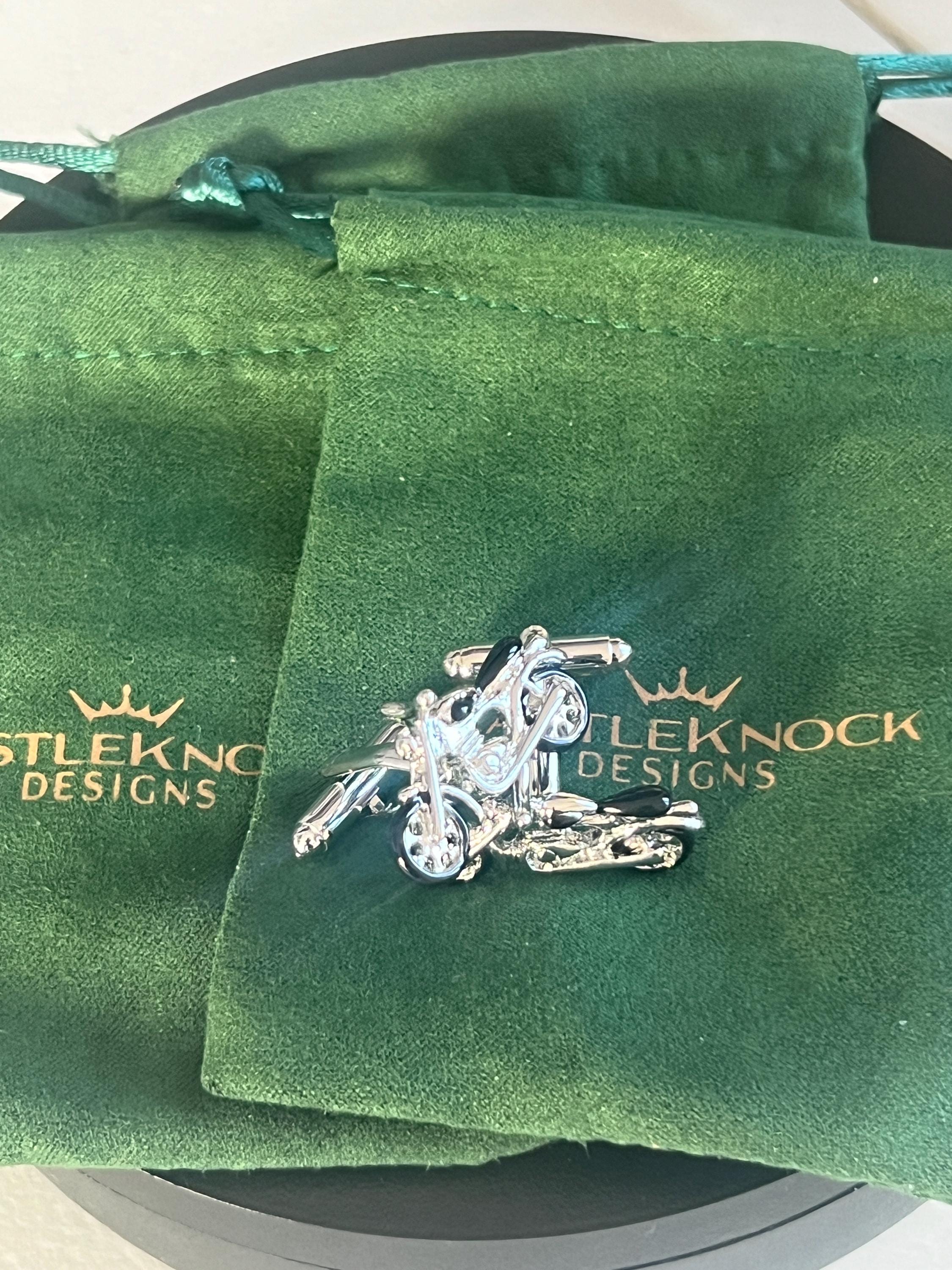 Black Motorbike Cufflinks Motorcycle Inspired Men's Jewelry Biker Accessories Unique Gift for Him Motorcycle Enthusiast Cufflinks