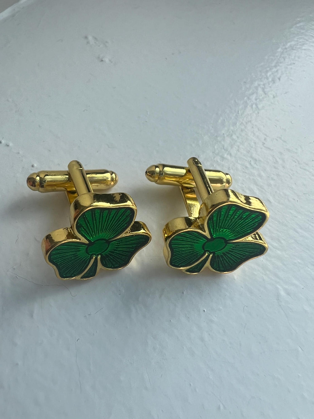 Shamrock Cufflinks Unique Irish Gift for Men Lucky Clover Accessories St. Patrick's Day Jewelry Perfect for Weddings or Formal Events