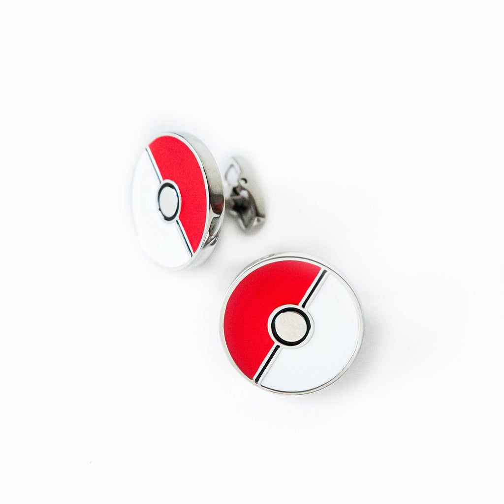 Pokemon Poke Ball Cufflinks Stylish Accessory for Pokemon Fans Ideal Gift for Special Occasions Collectors and Enthusiasts Perfect for Event